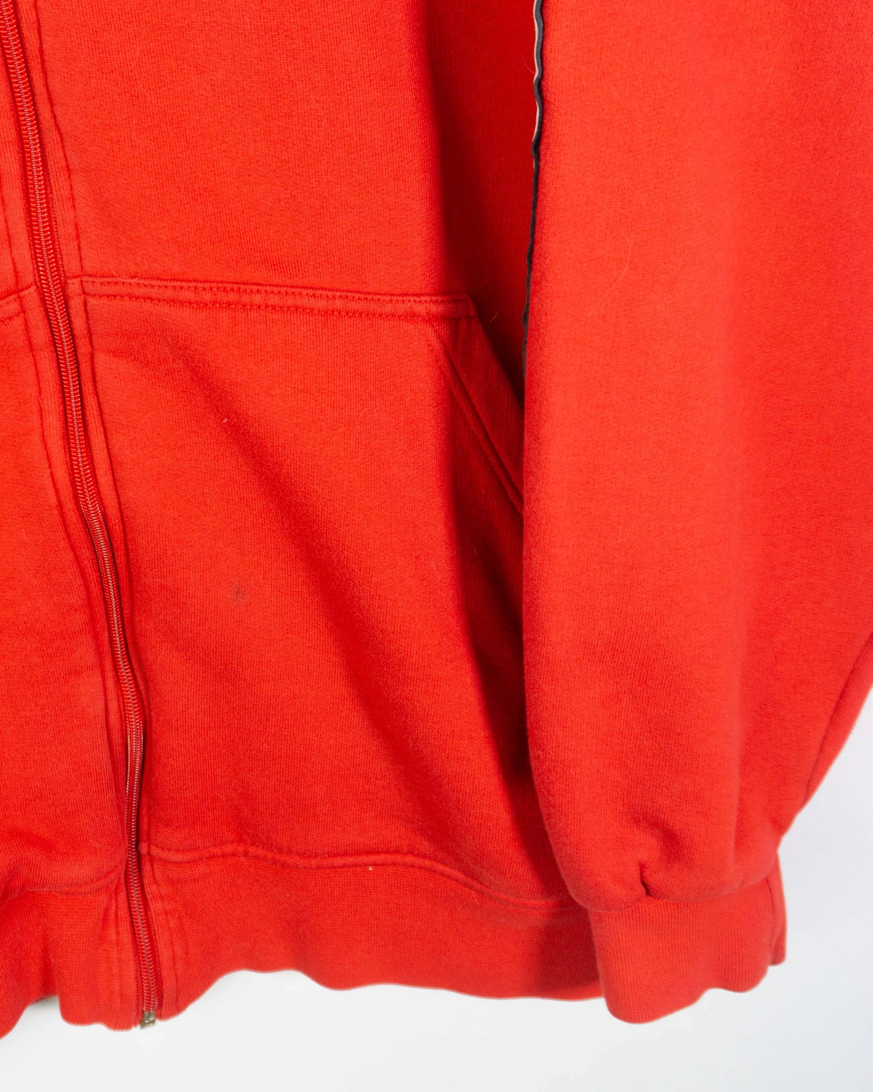 Sudadera con cremallera Adidas vintage 00s rojo L