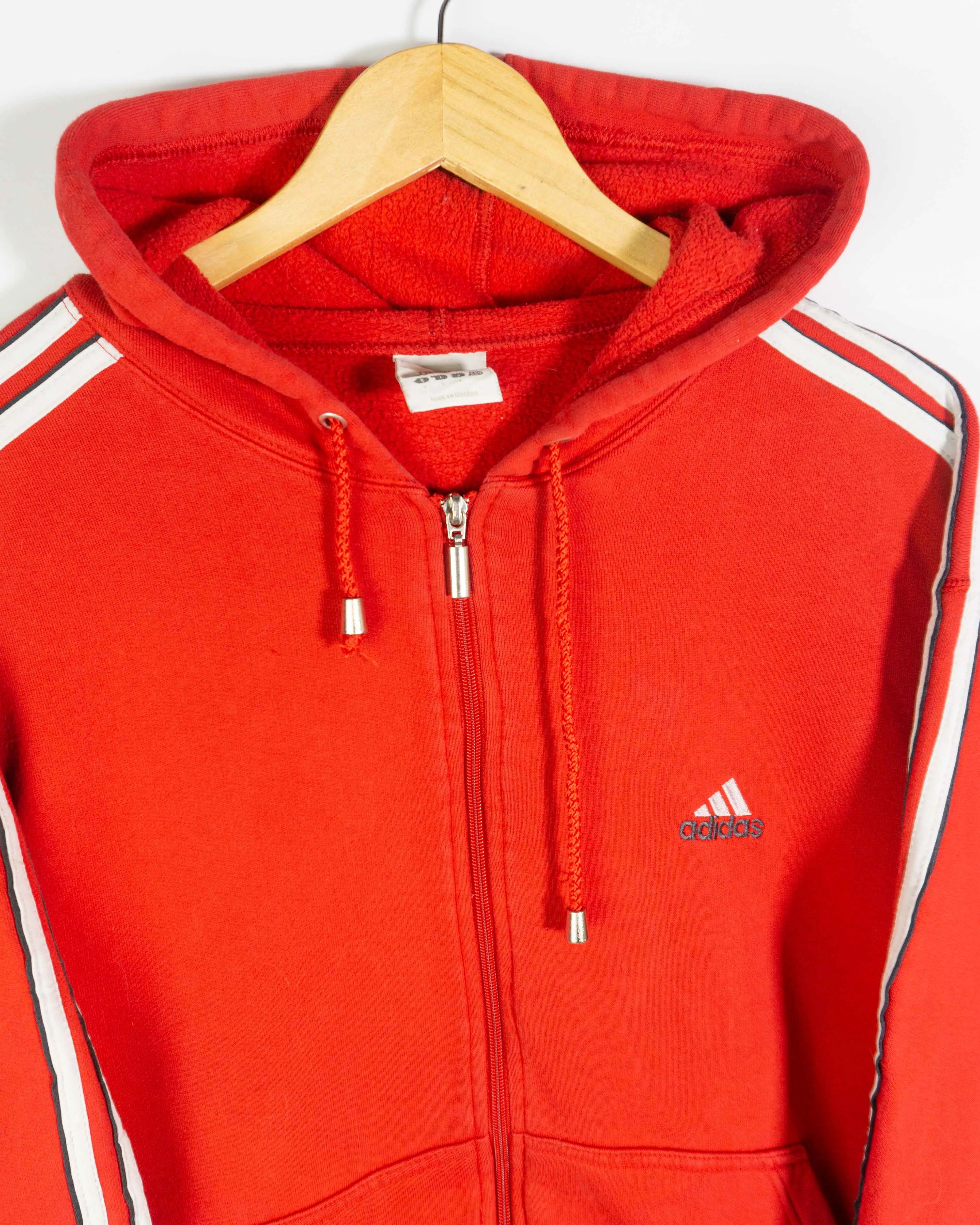 Sudadera con cremallera Adidas vintage 00s rojo L
