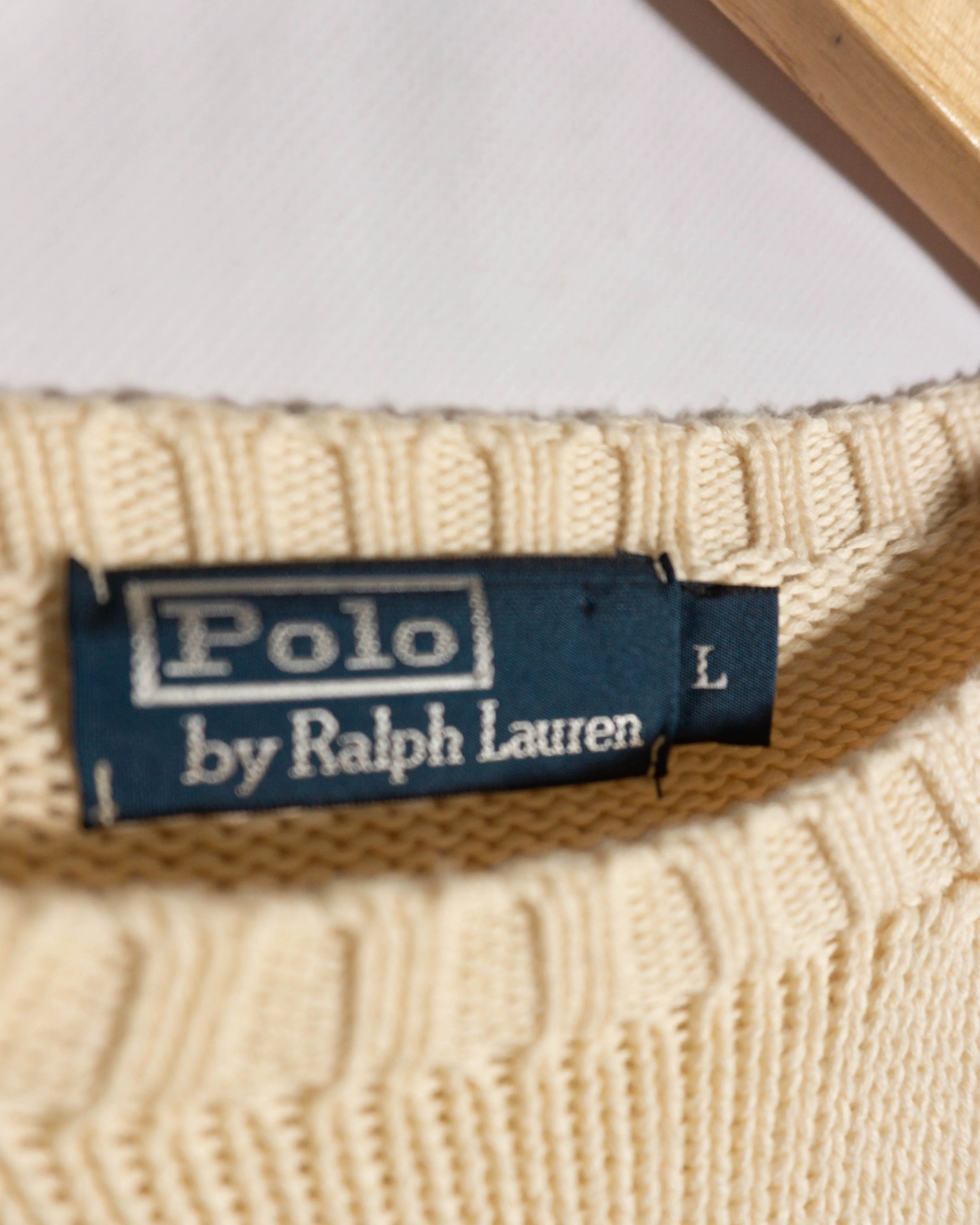 Jersey algodón Ralph Lauren vintage beige L