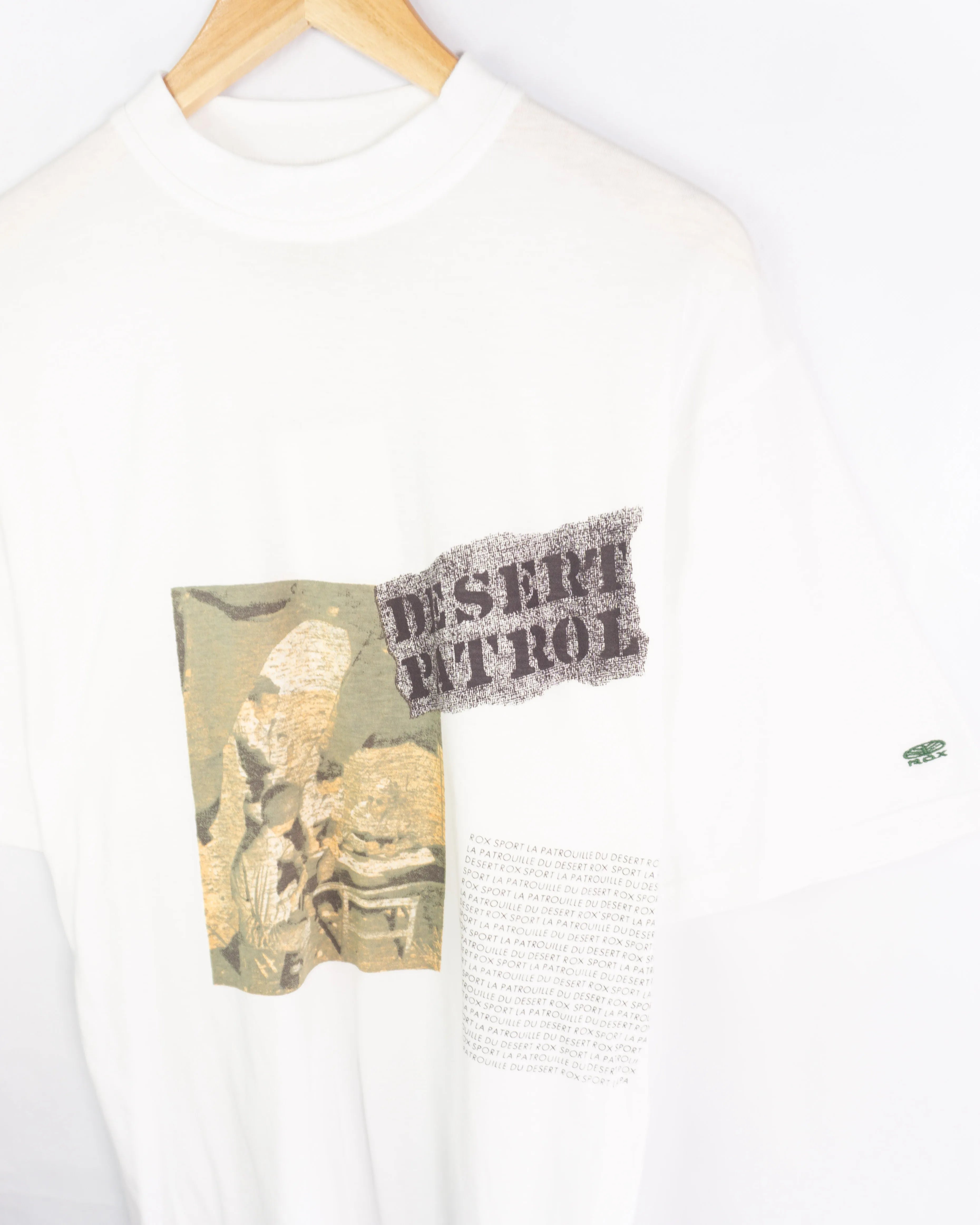 Camiseta Rox vintage 90s blanca L