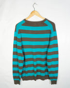 Jersey de rayas Dickies azul/marrón L