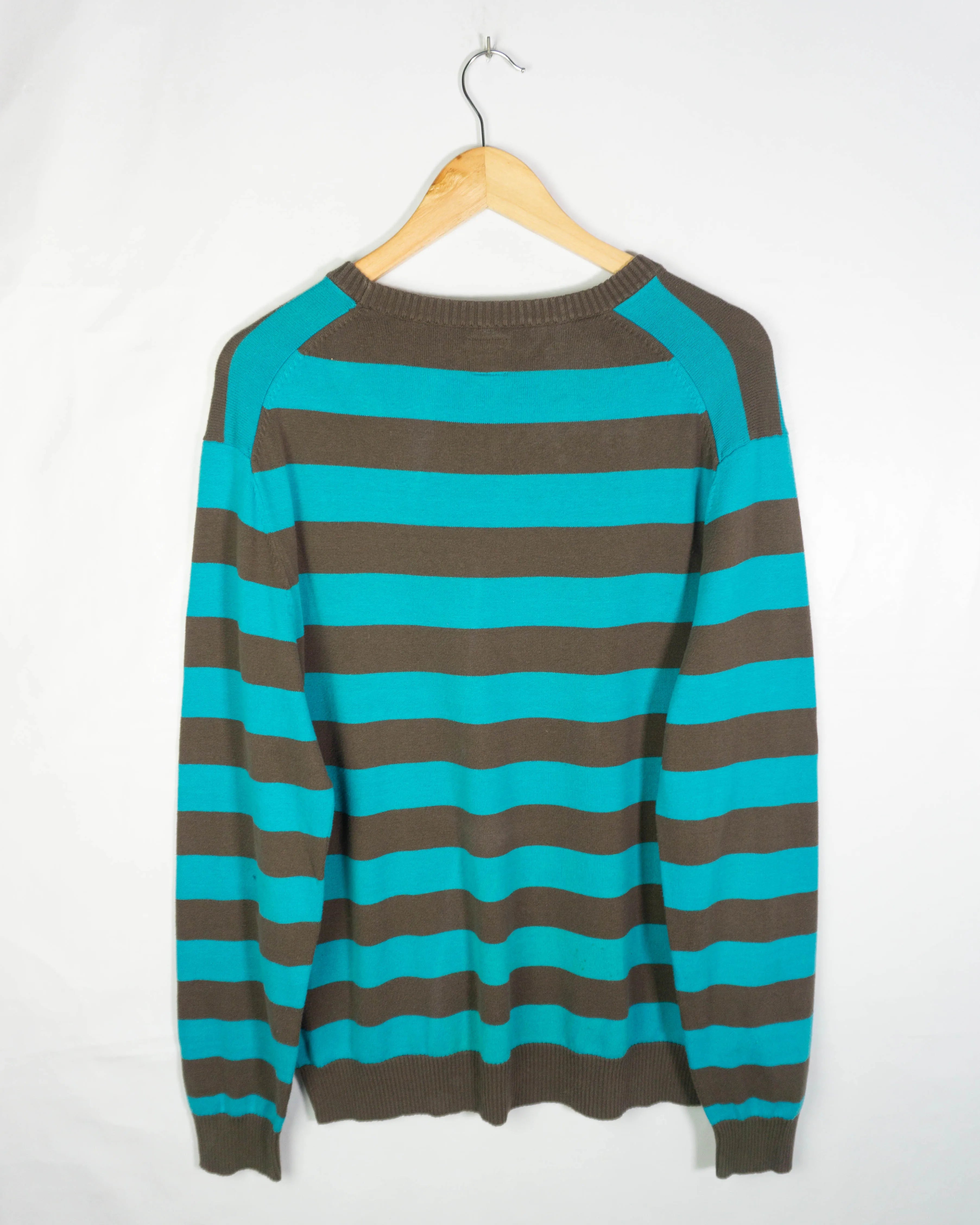 Jersey de rayas Dickies azul/marrón L