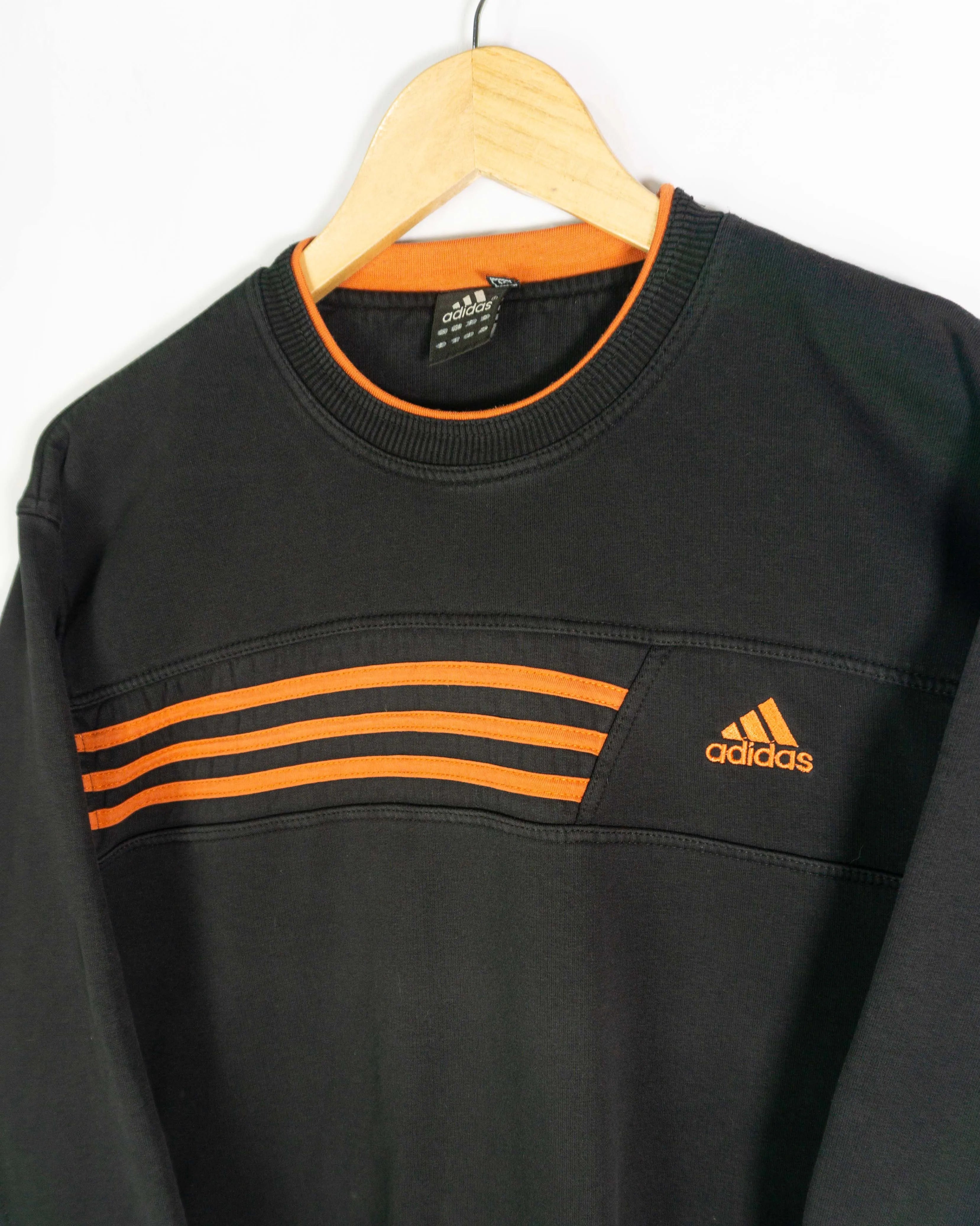 Sudadera Adidas bootleg vintage 90s negro M
