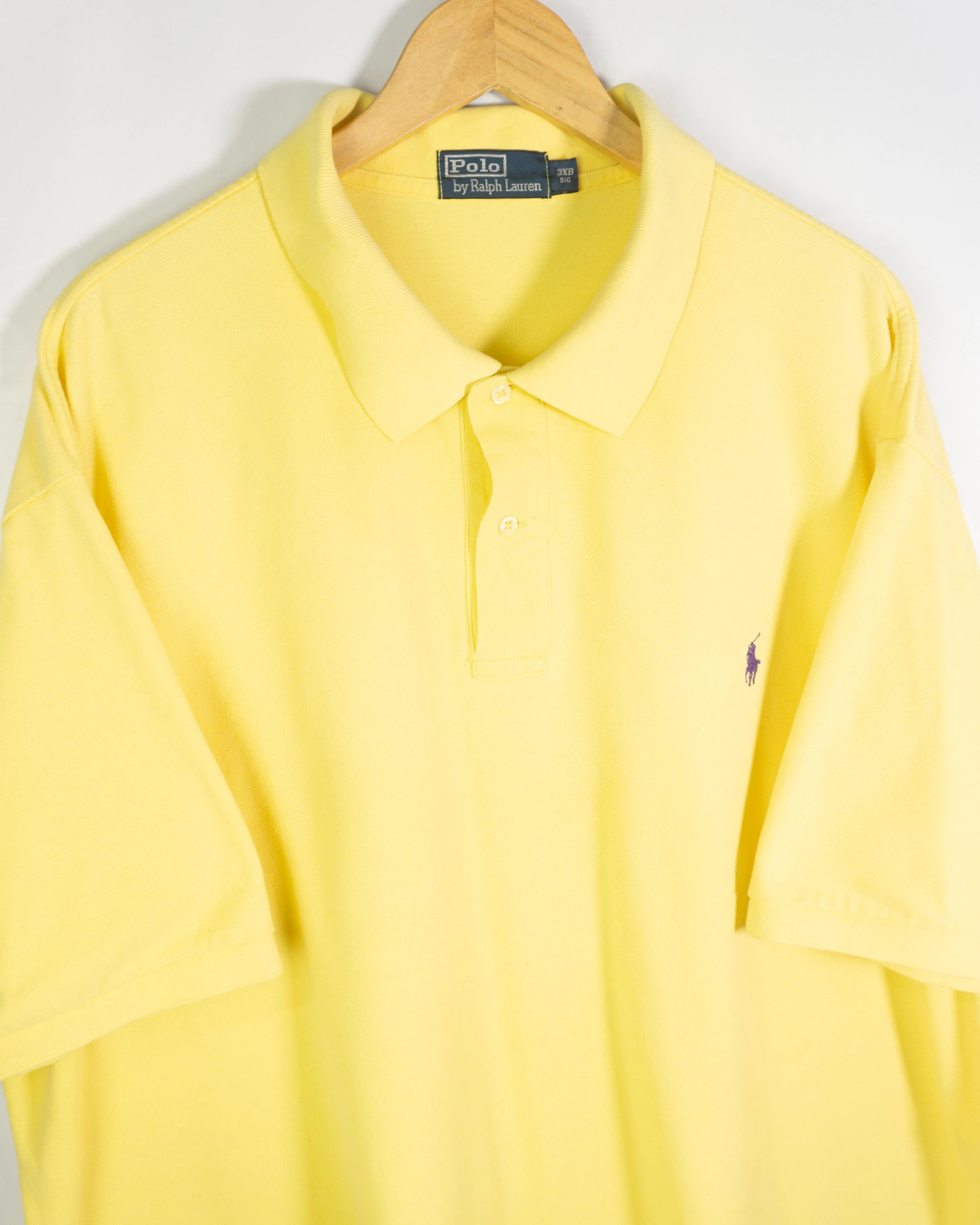 Polo manga corta Ralph Lauren vintage 00s amarillo 3XL