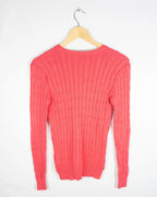Jersey cuello pico mujer Ralph Lauren rosa S