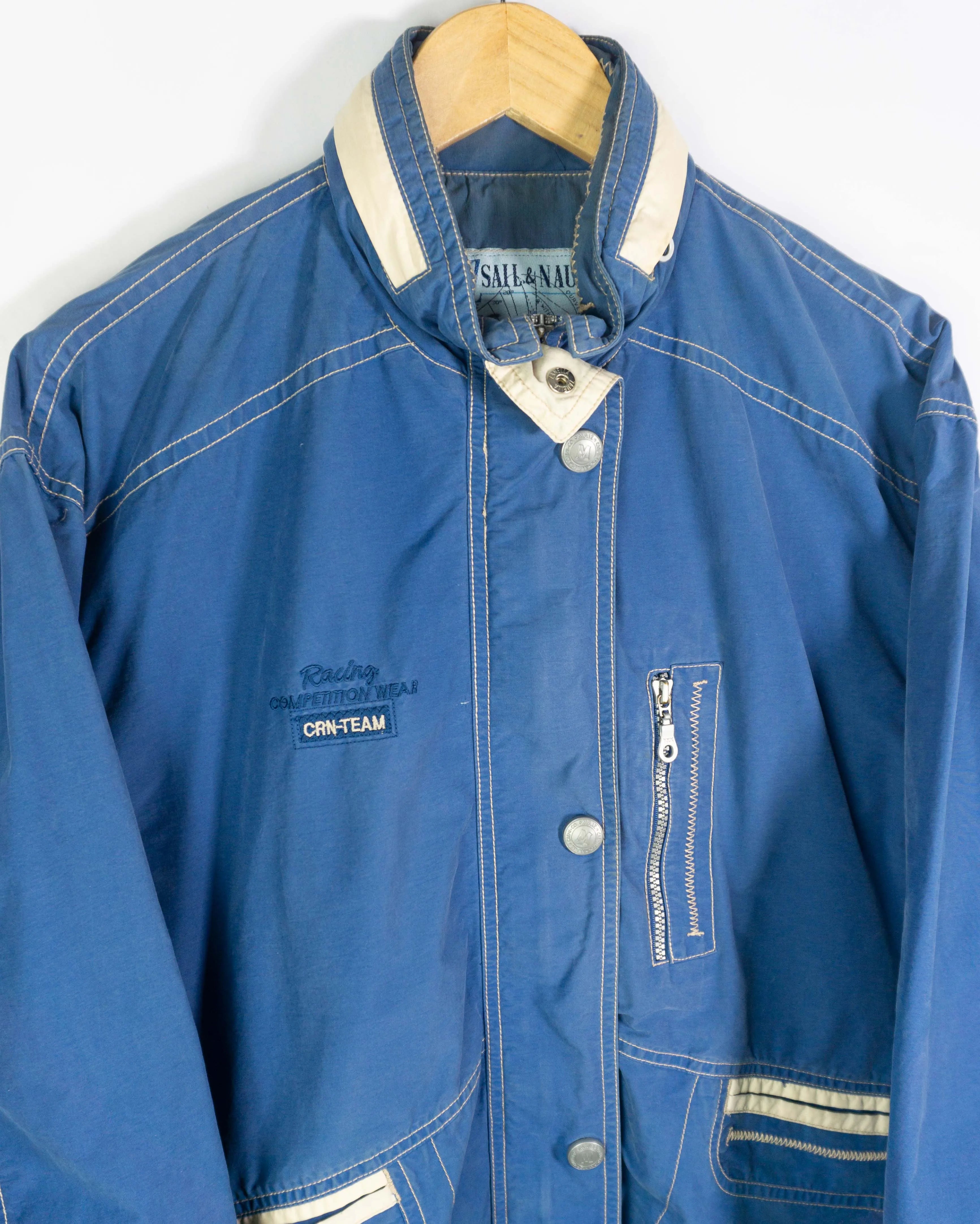 Chaqueta fina vintage 90s azul S