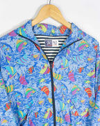 Chaqueta deportiva vintage mujer estampada S