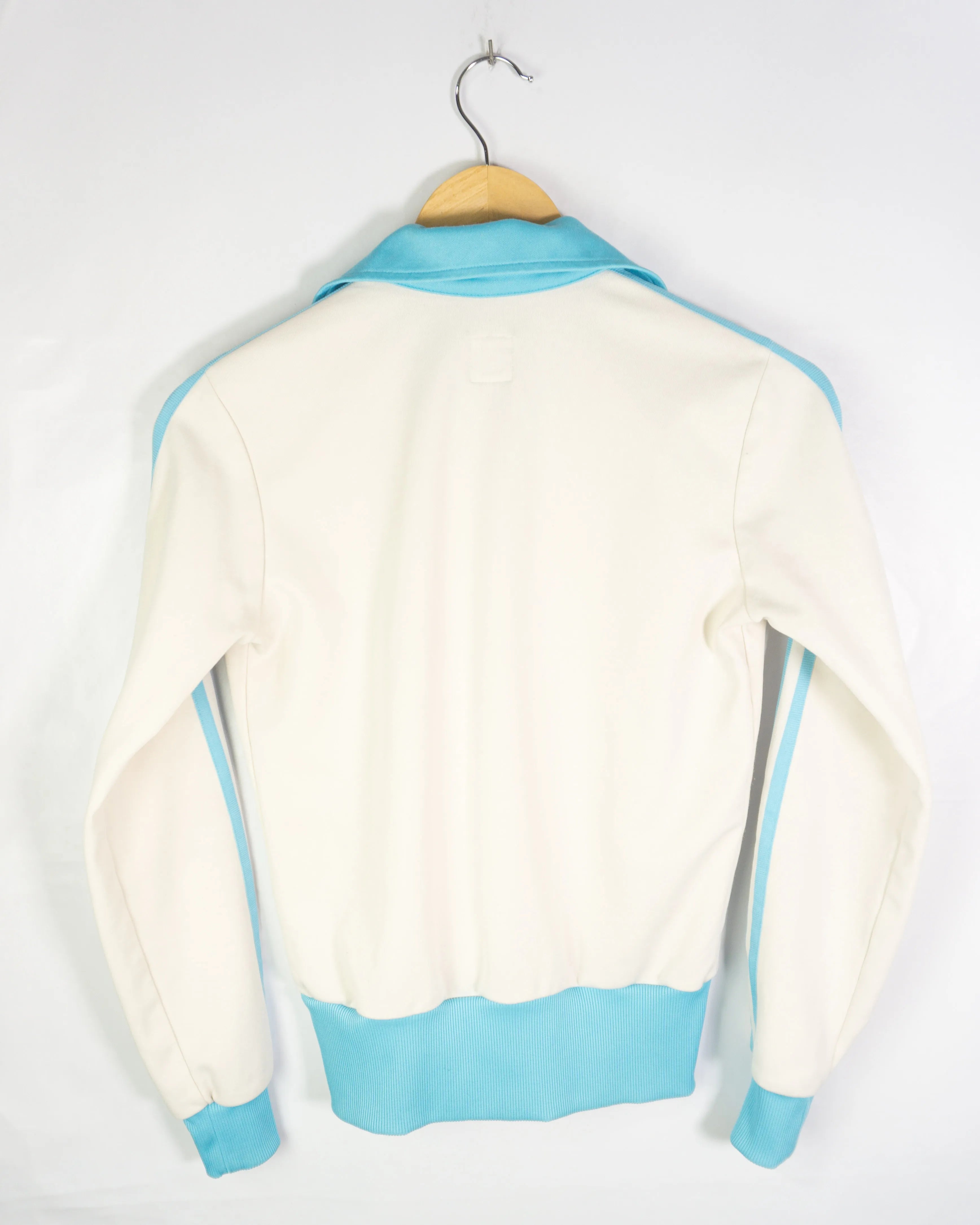 Chaqueta deportiva mujer Adidas vintage 00s azul claro/blanco S