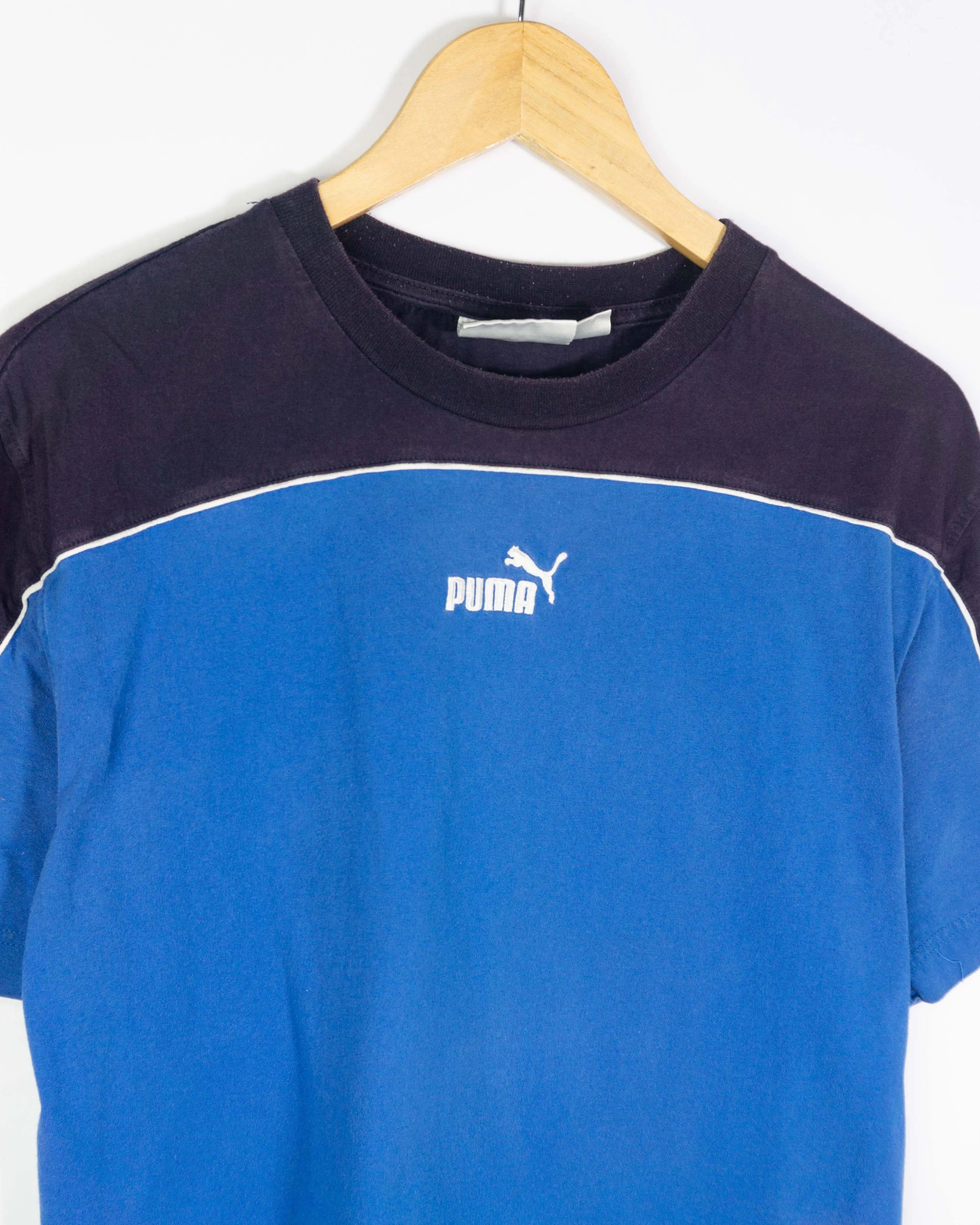 Camiseta manga corta Puma vintage 00s negro/azul M