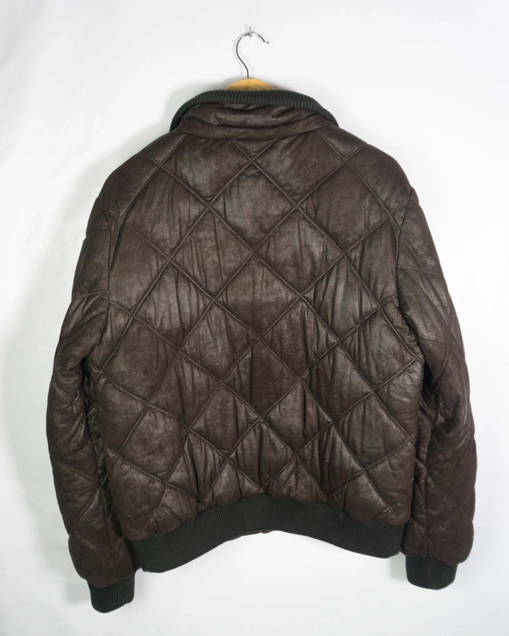 Bomber Armani Collezioni Vintage 90s Marrón — Talla 54