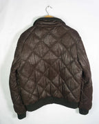 Bomber Armani Collezioni Vintage 90s Marrón — Talla 54