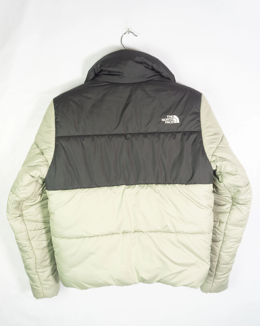 Puffer North Face Nuptse Verde Mujer — Talla S