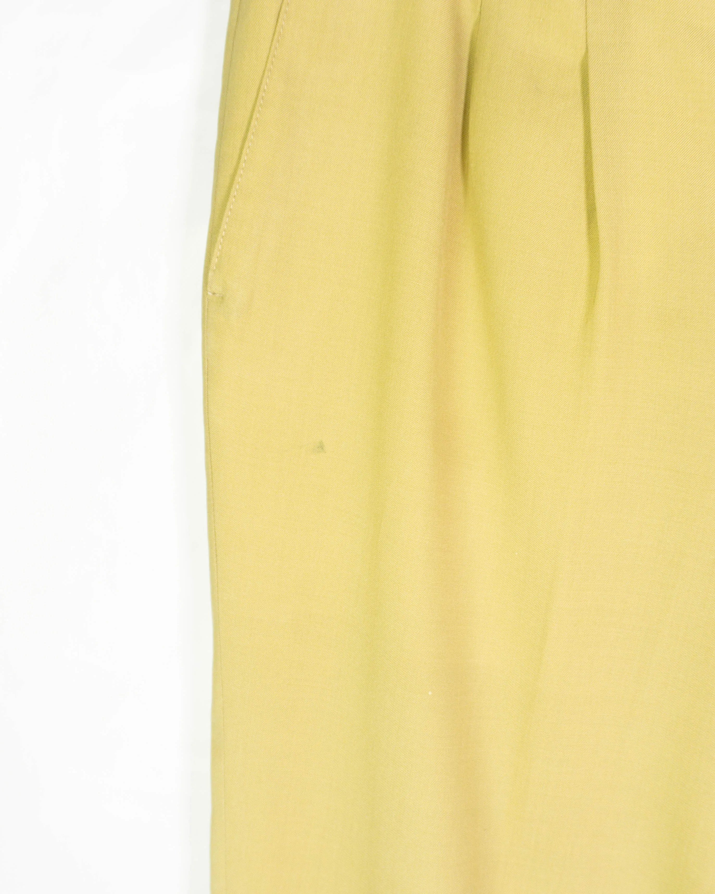 Pantalón Burberry's Vintage 90s Amarillo Mostaza — Talla 56