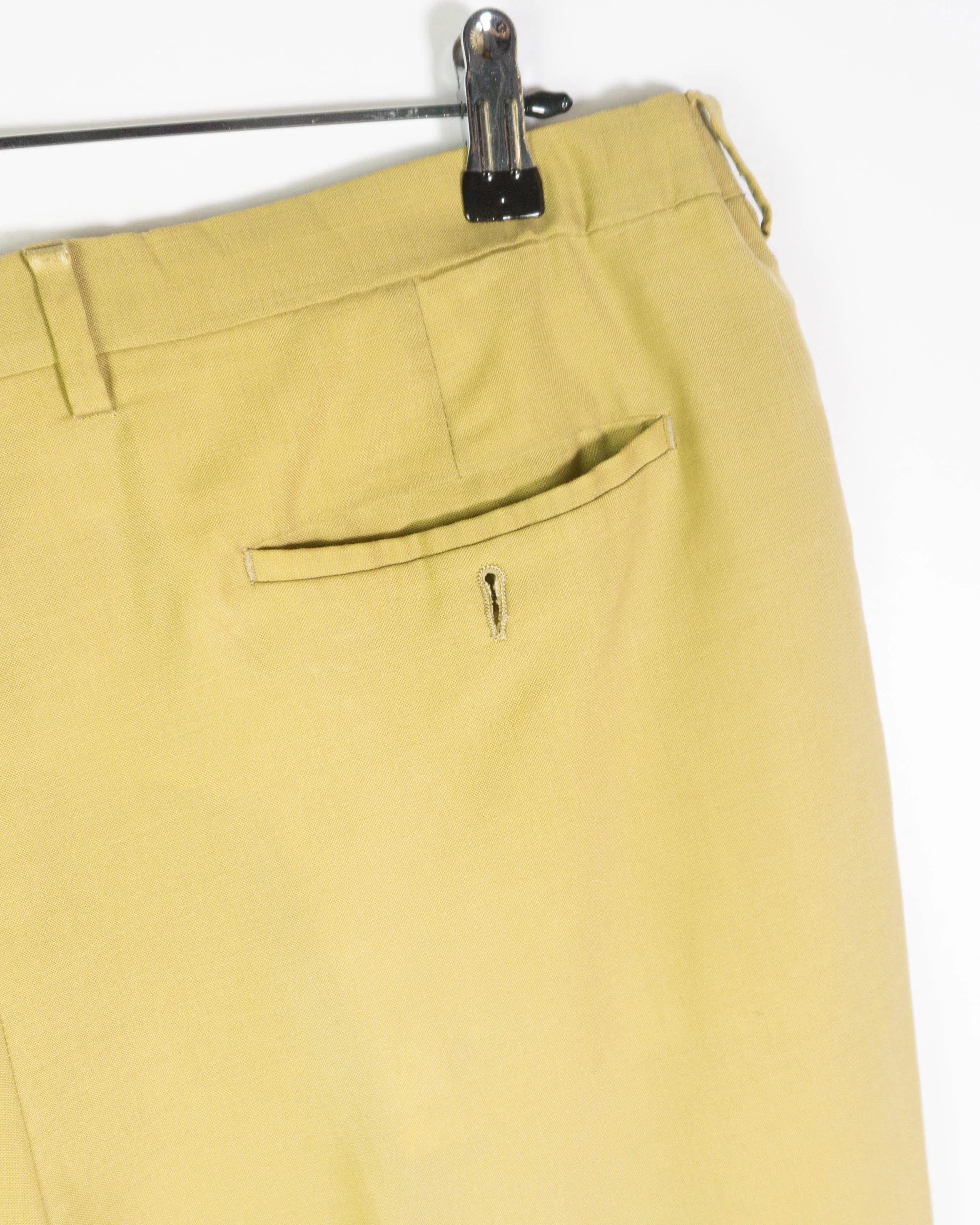 Pantalón Burberry's Vintage 90s Amarillo Mostaza — Talla 56