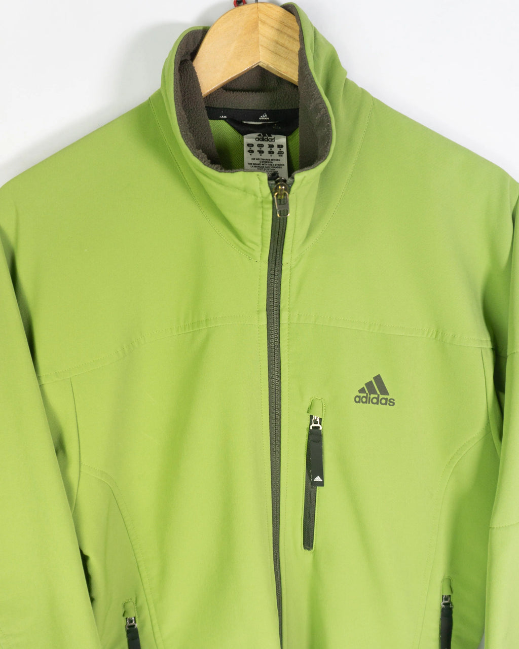 Chaqueta softshell Adidas verde lima — Talla M