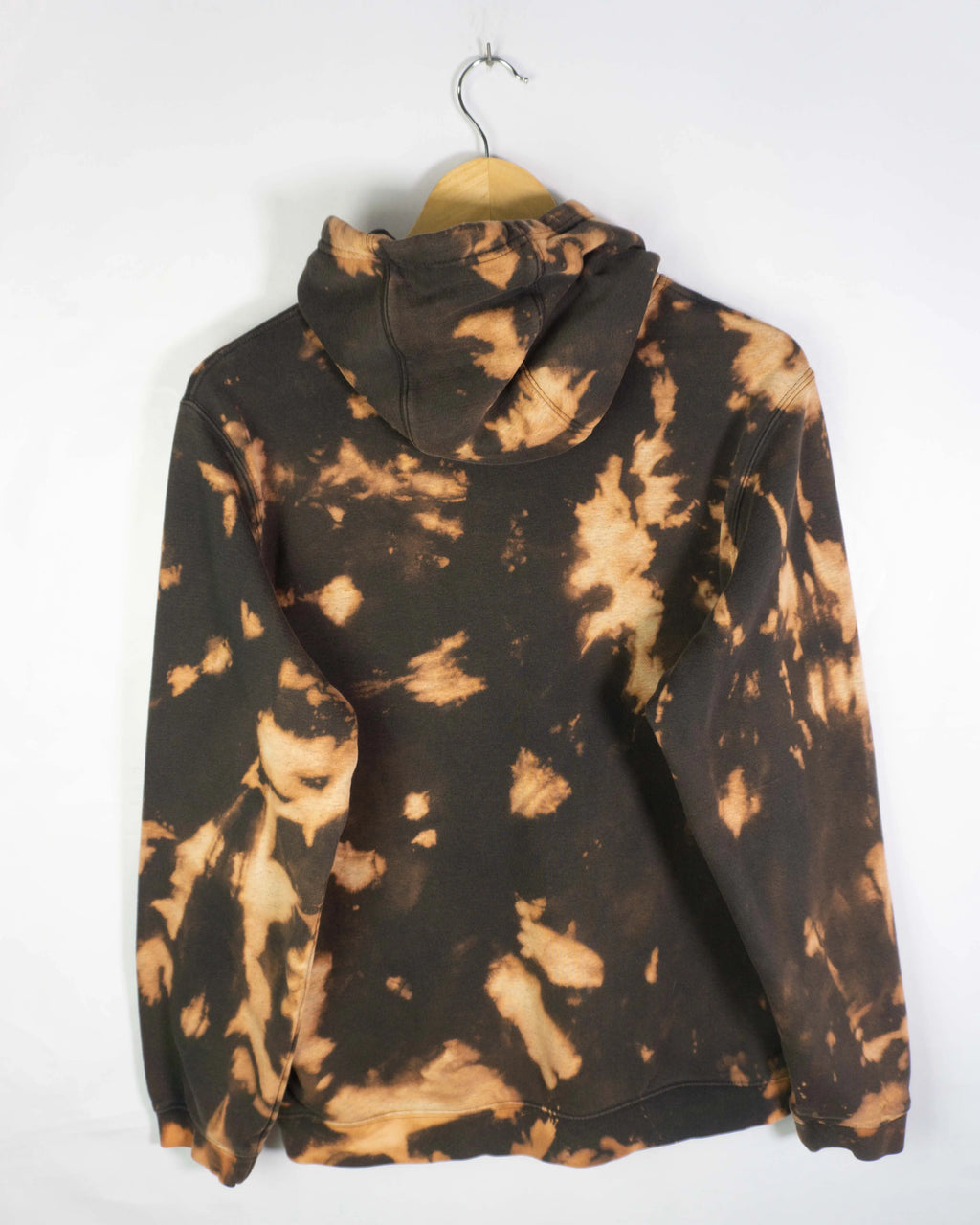 Sudadera Nike tie-dye negro y naranja — Talla L