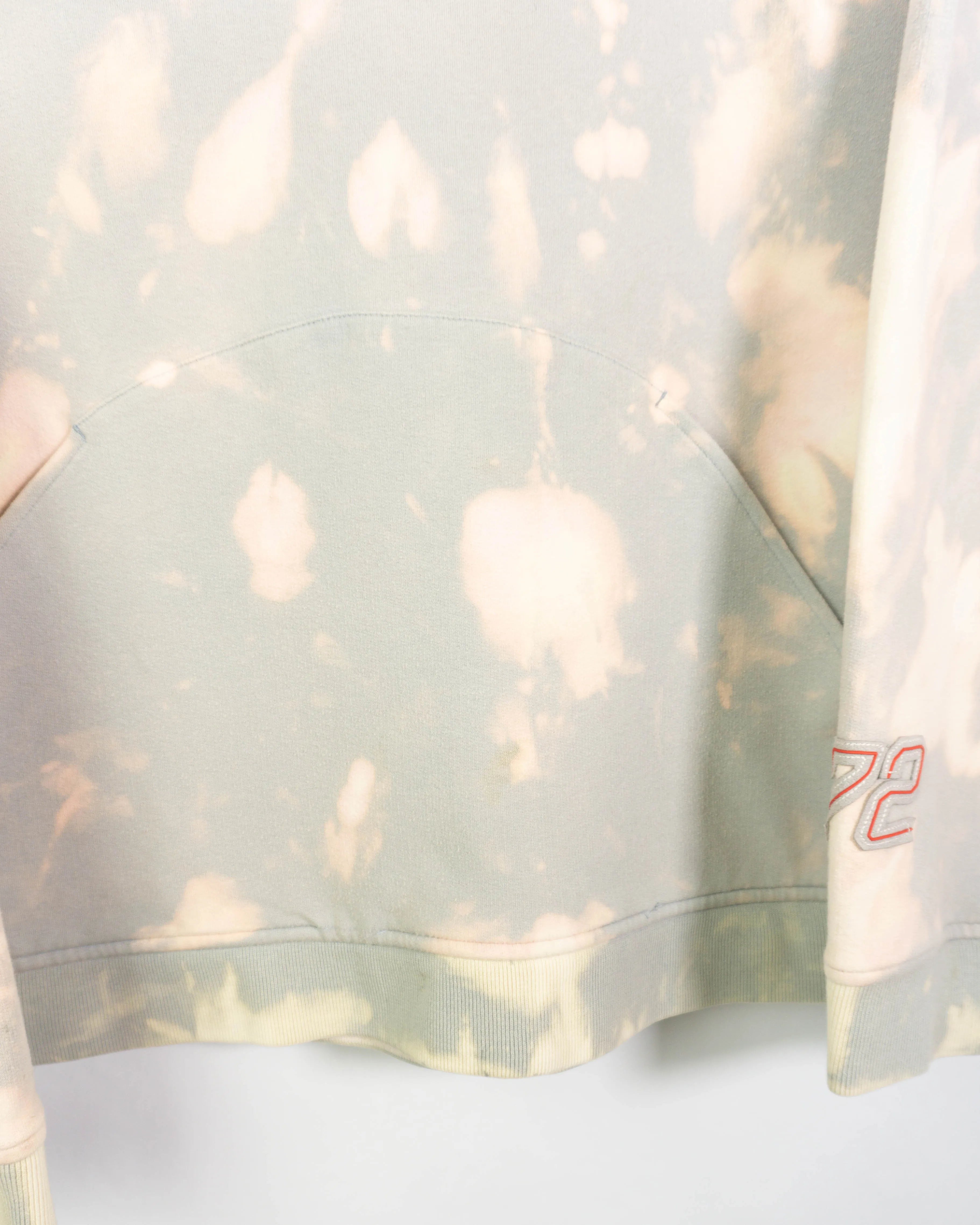 Sudadera hoodie Nike Cortez 72 Vintage 00s tie-dye gris y crema — Talla L