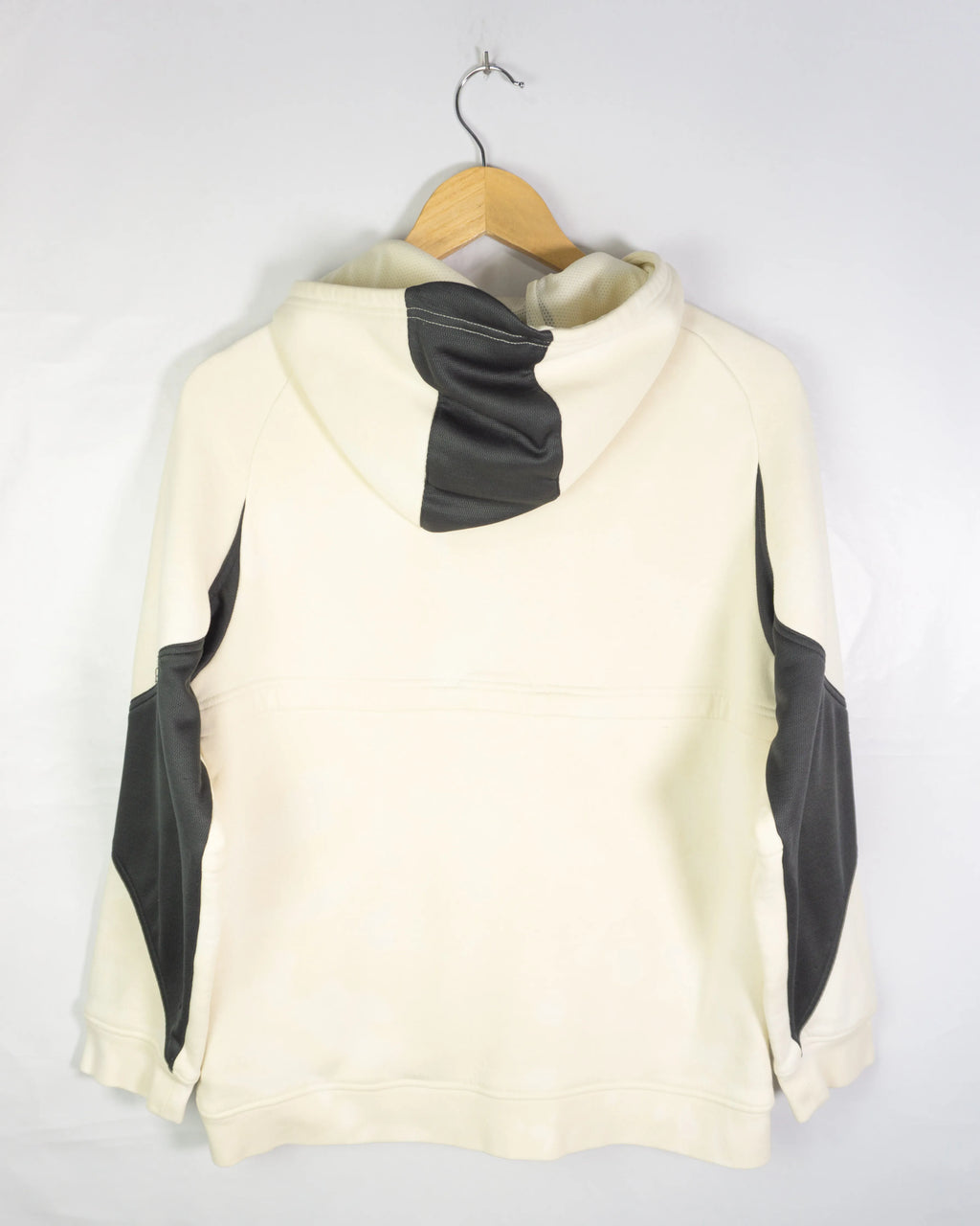 Sudadera hoodie Nike Air Vintage 00s tie-dye crema y gris — Talla S