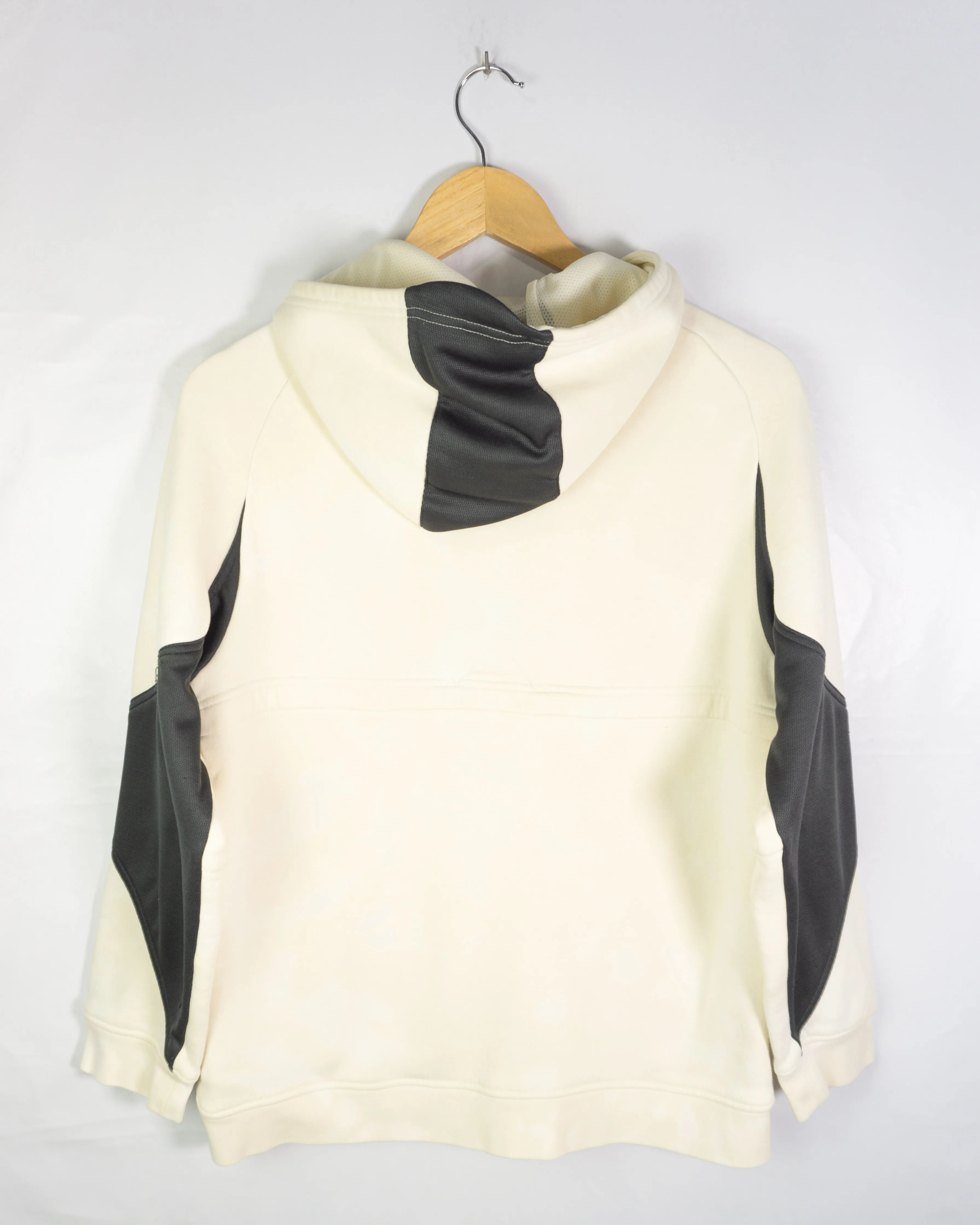 Sudadera hoodie Nike Air Vintage 00s tie-dye crema y gris — Talla S