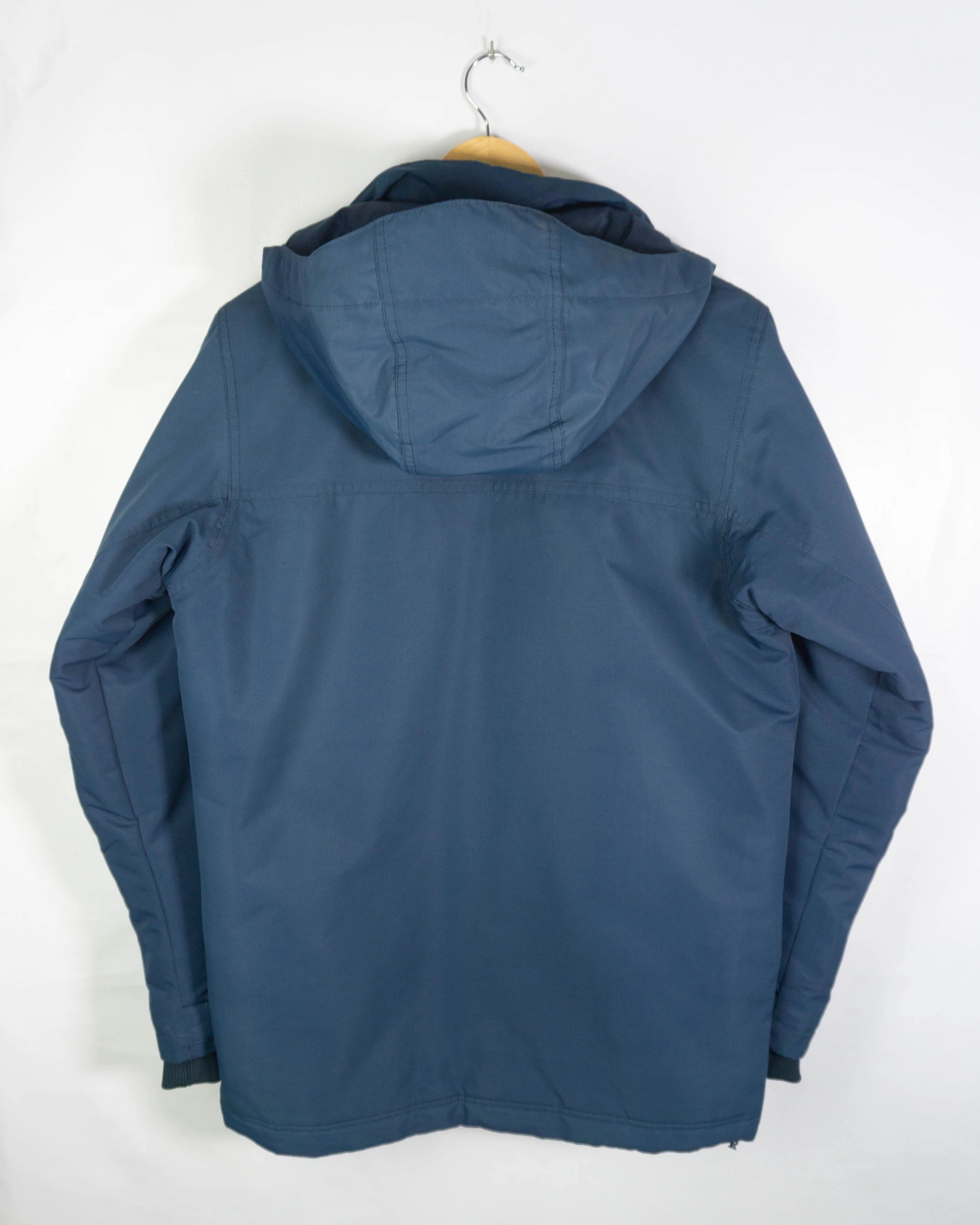 Chaqueta Columbia Vintage 00s Omni-Tech azul marino con capucha — Talla S