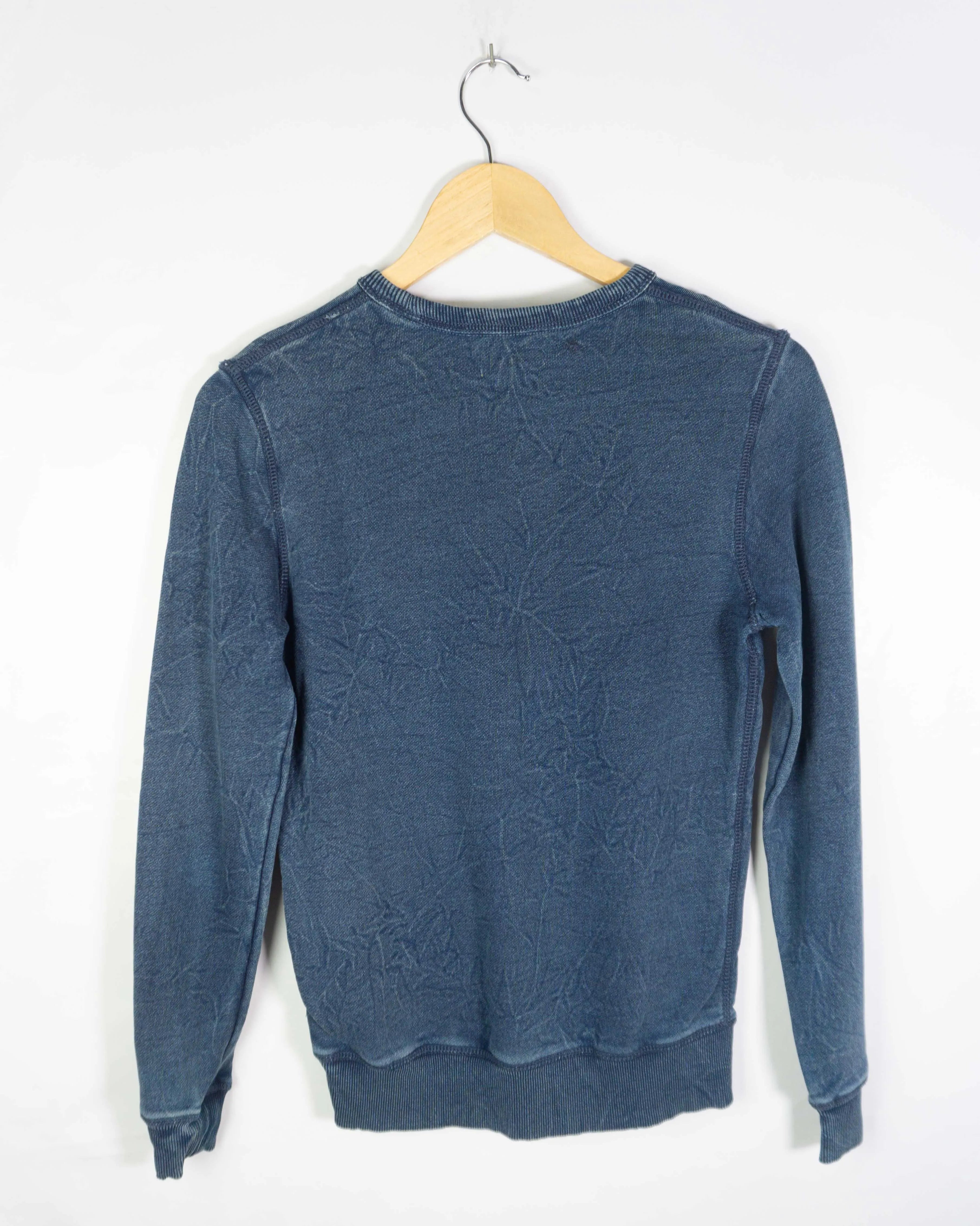 Sudadera Calvin Klein Jeans azul marino logo CK — Talla XS