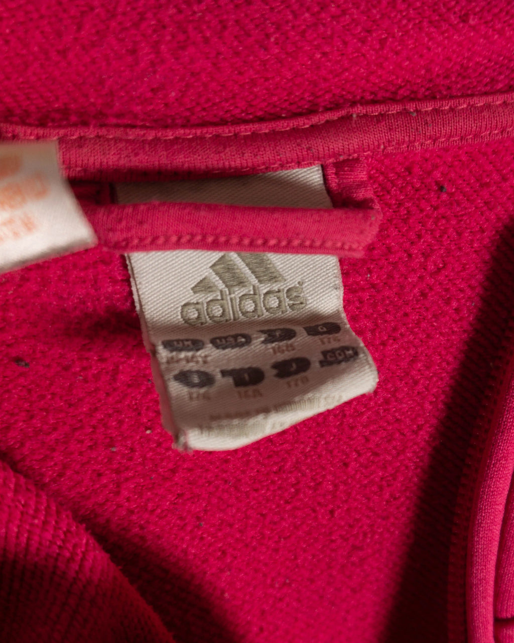 Sudadera cremallera Adidas Vintage 00s rosa 3 rayas mujer — Talla S