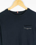 Camiseta Manga Larga Tommy Hilfiger Azul Marino — Talla XS