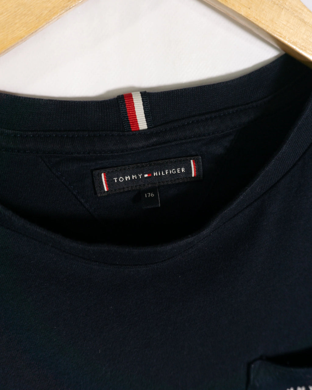 Camiseta Manga Larga Tommy Hilfiger Azul Marino — Talla XS