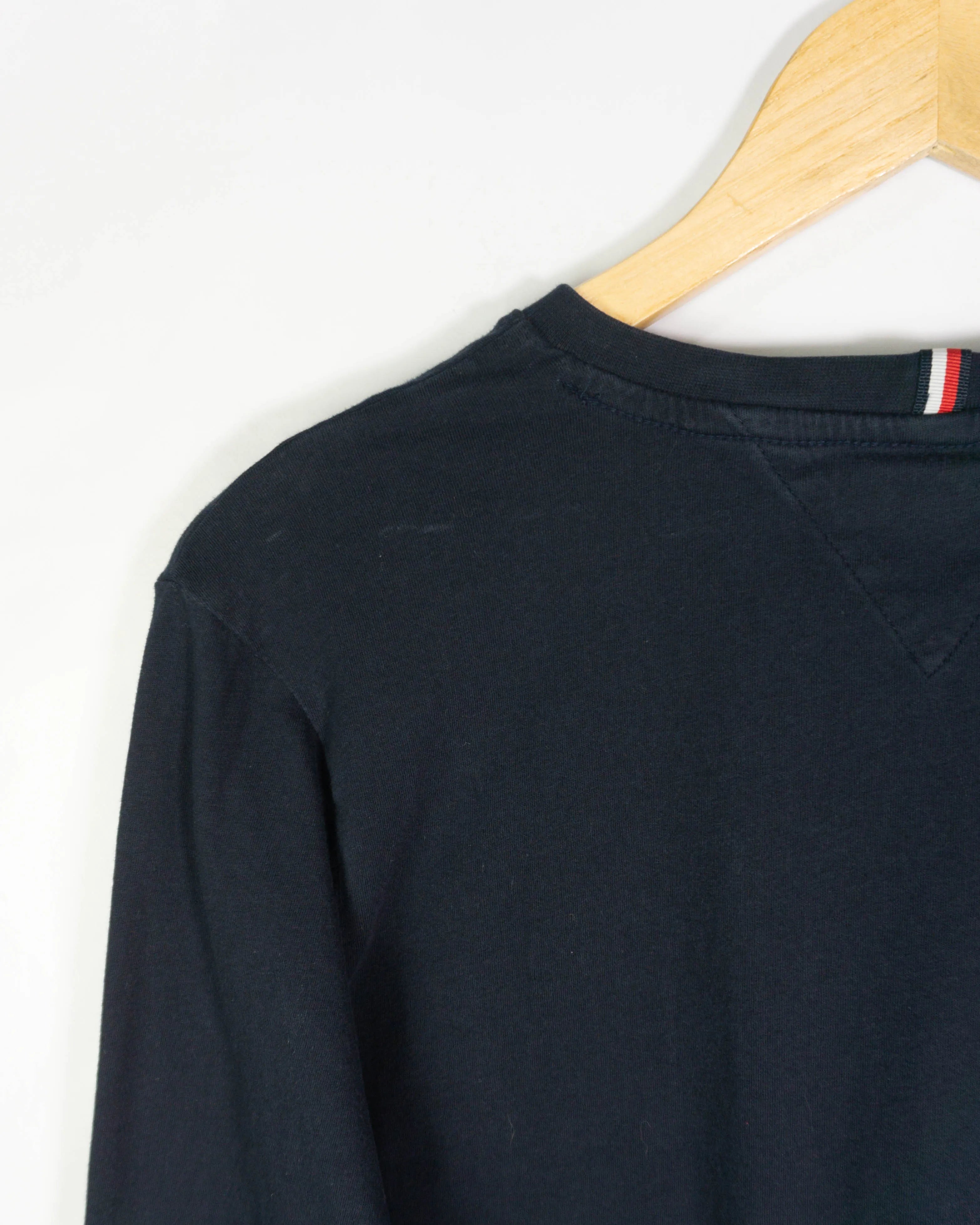Camiseta Manga Larga Tommy Hilfiger Azul Marino — Talla XS