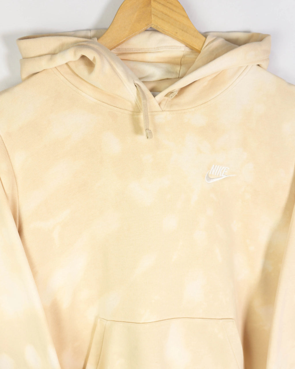 Sudadera Nike Tie Dye Beige con Capucha — Talla M