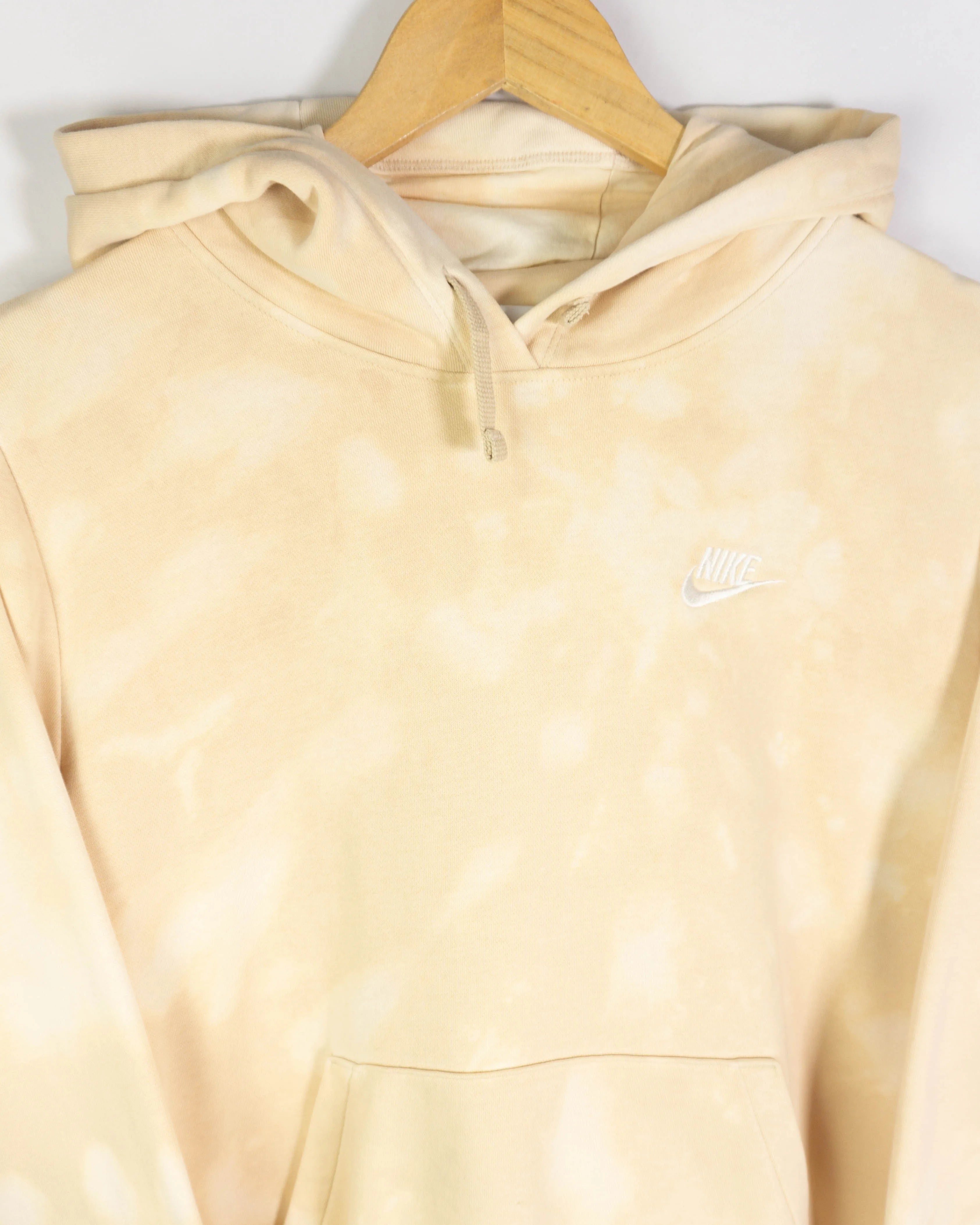 Sudadera Nike Tie Dye Beige con Capucha — Talla M