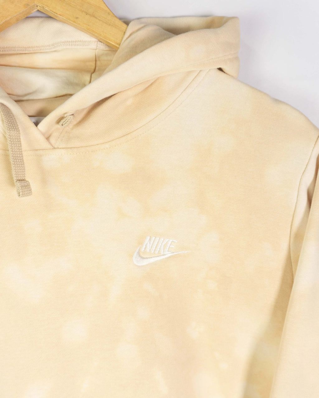 Sudadera Nike Tie Dye Beige con Capucha — Talla M