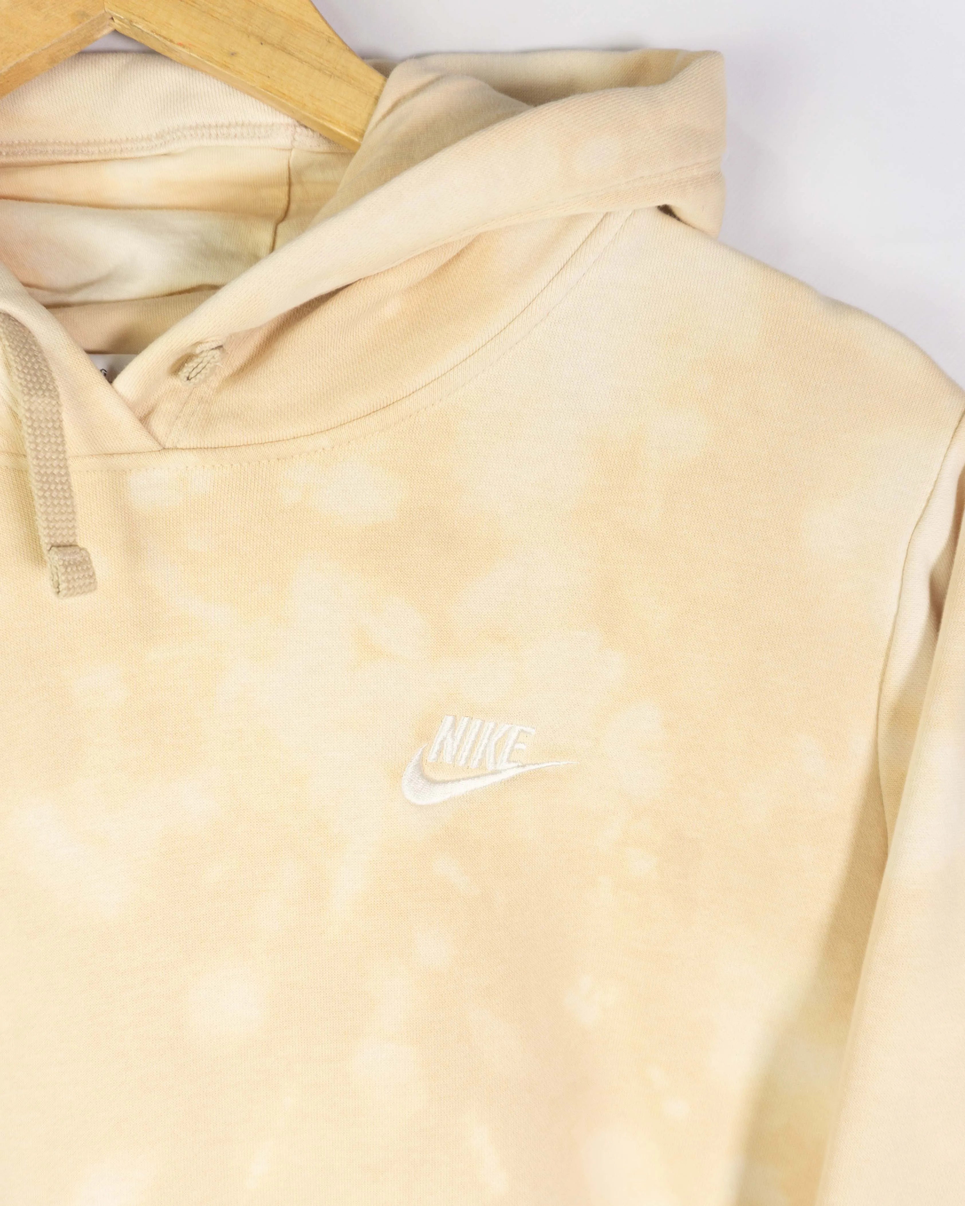 Sudadera Nike Tie Dye Beige con Capucha — Talla M