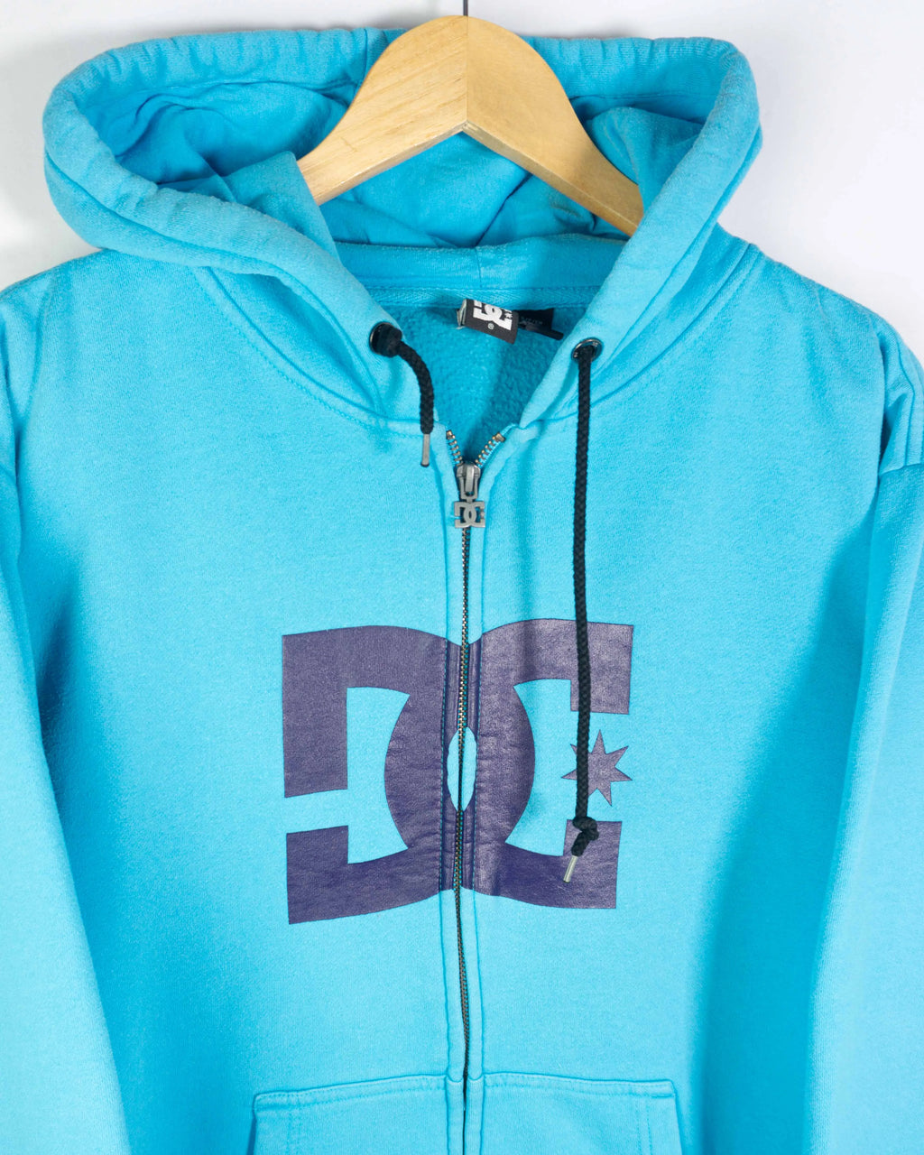 Sudadera DC Shoes Vintage 2000s Azul Logo Grande — Talla S