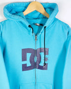 Sudadera DC Shoes Vintage 2000s Azul Logo Grande — Talla S