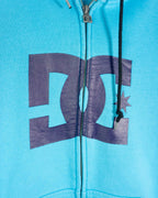 Sudadera DC Shoes Vintage 2000s Azul Logo Grande — Talla S