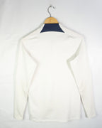 Sudadera PSG Nike Dri-Fit 1/4 Cremallera Blanca Hombre — Talla S