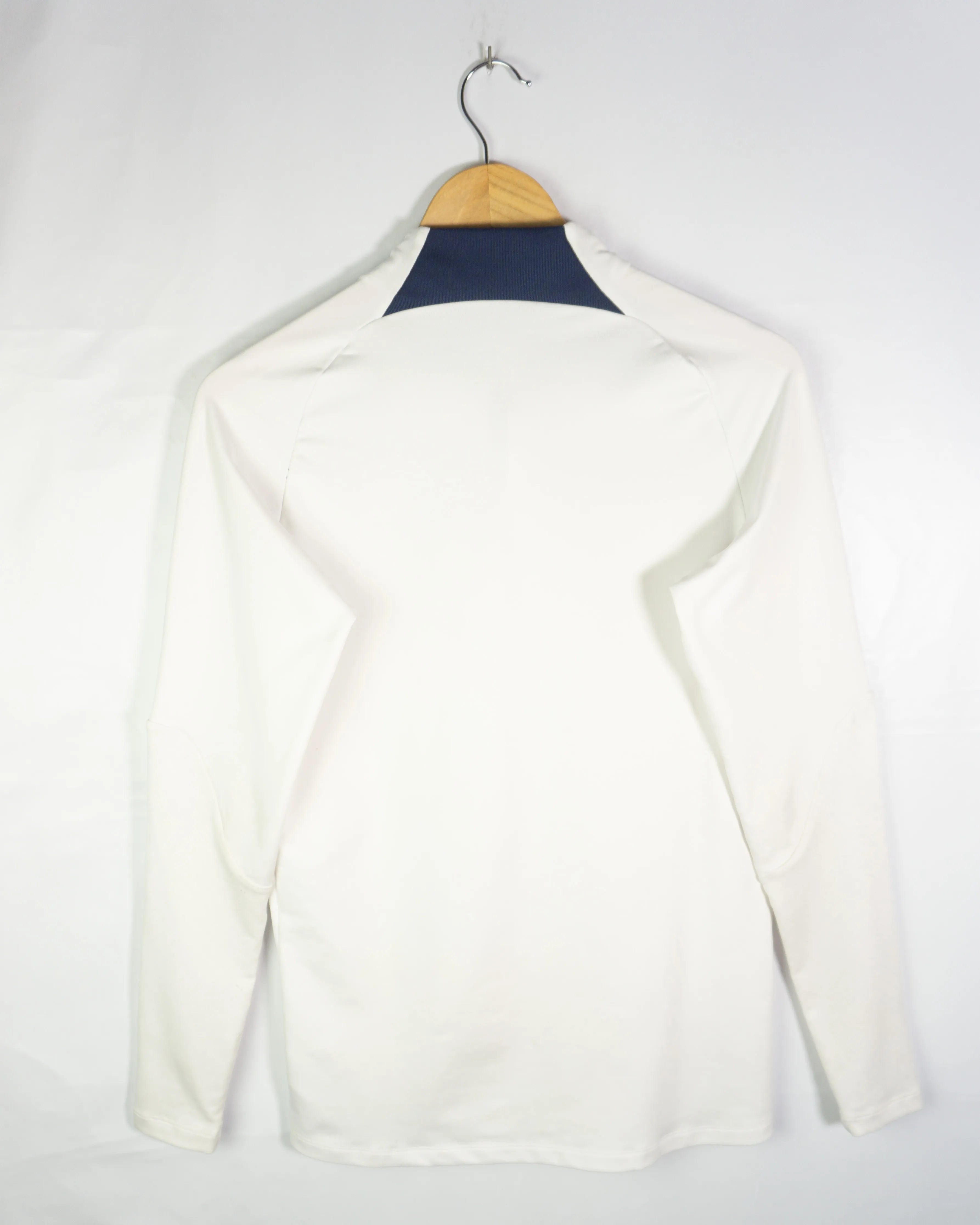 Sudadera PSG Nike Dri-Fit 1/4 Cremallera Blanca Hombre — Talla S