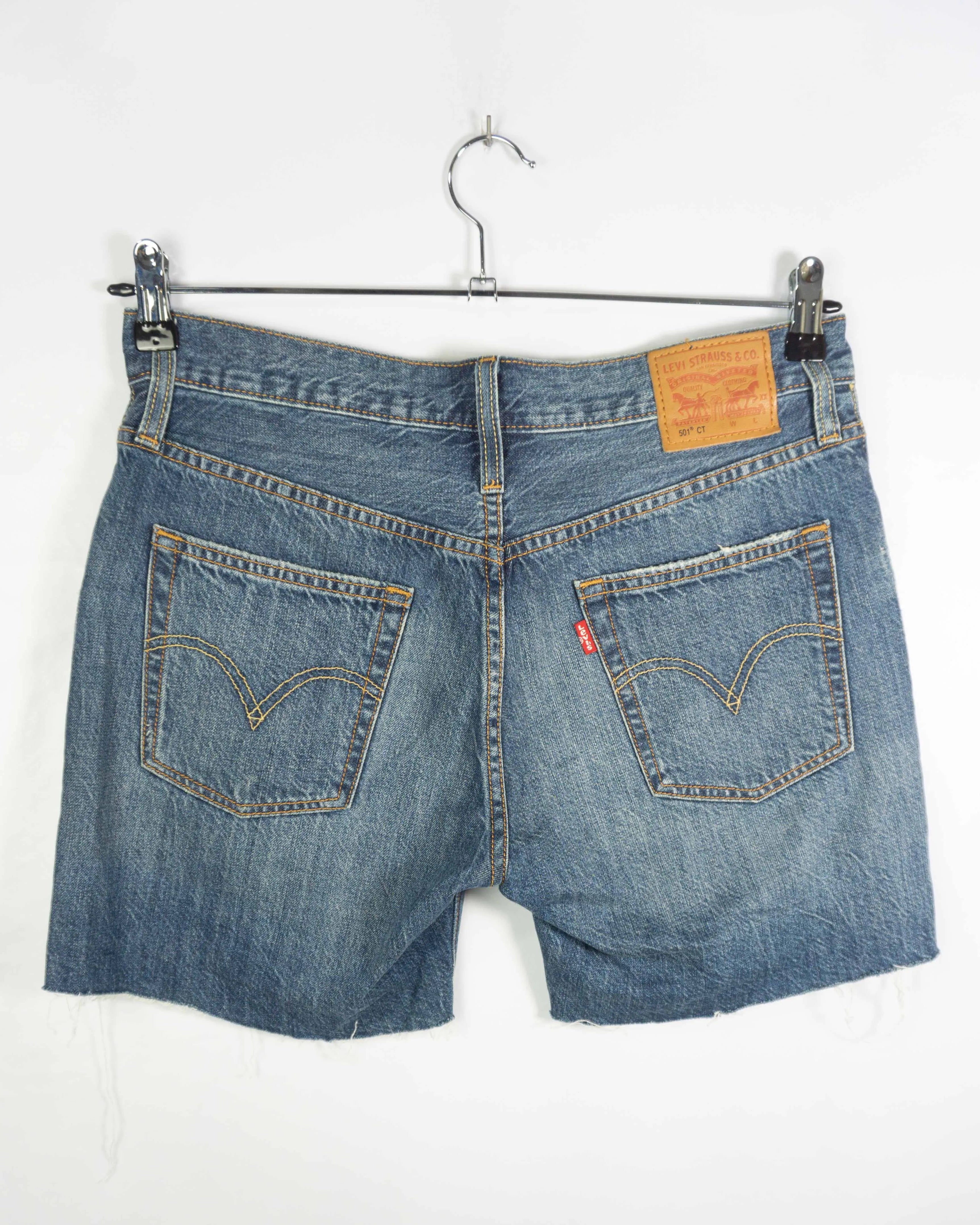 Short Levi's 501 CT Recortado Denim Azul Vintage — W26