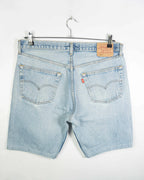 Short Levi's 501 Denim Azul Claro Vintage 90s — W38