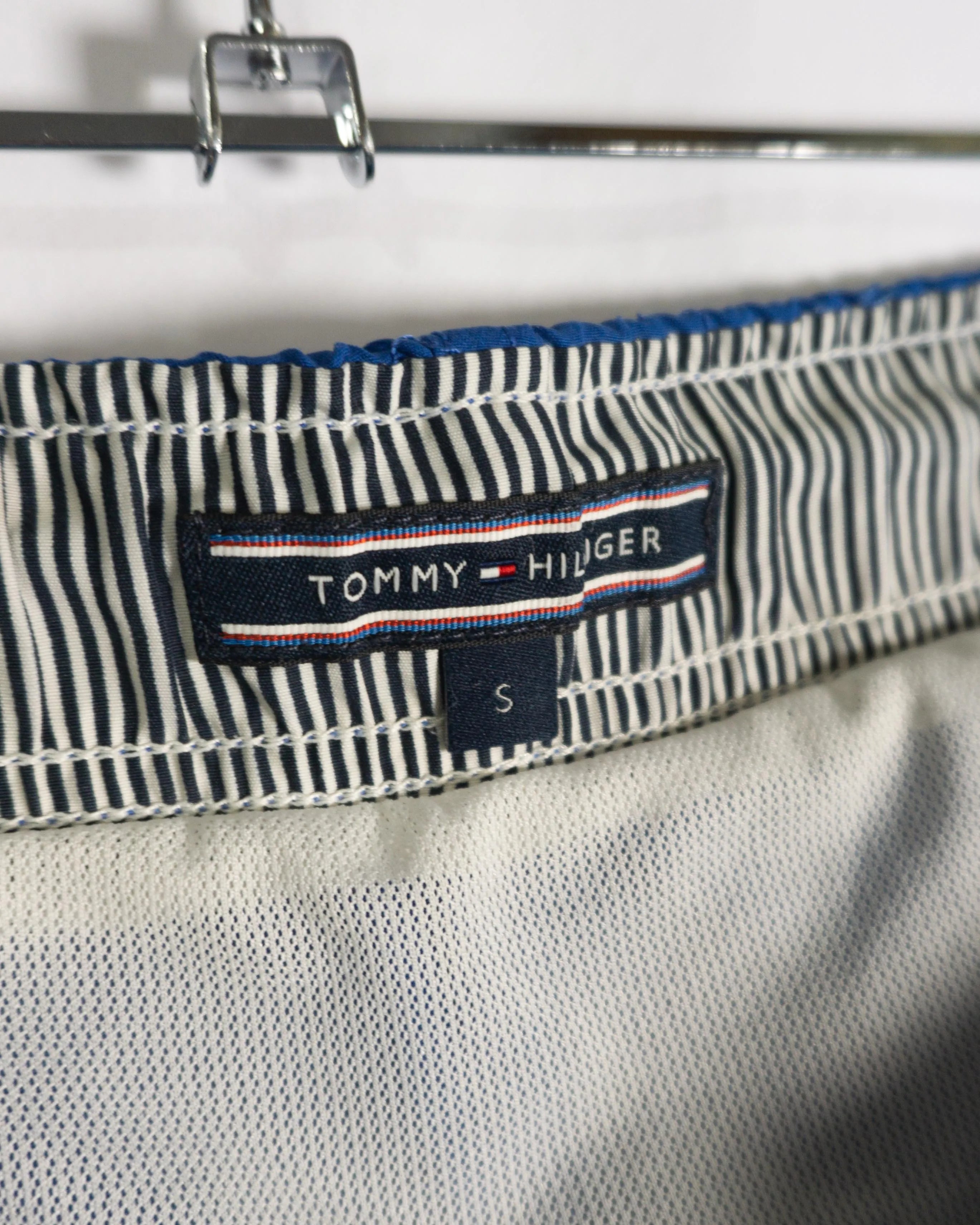 Bañador Tommy Hilfiger Azul Logo Bordado — Talla S