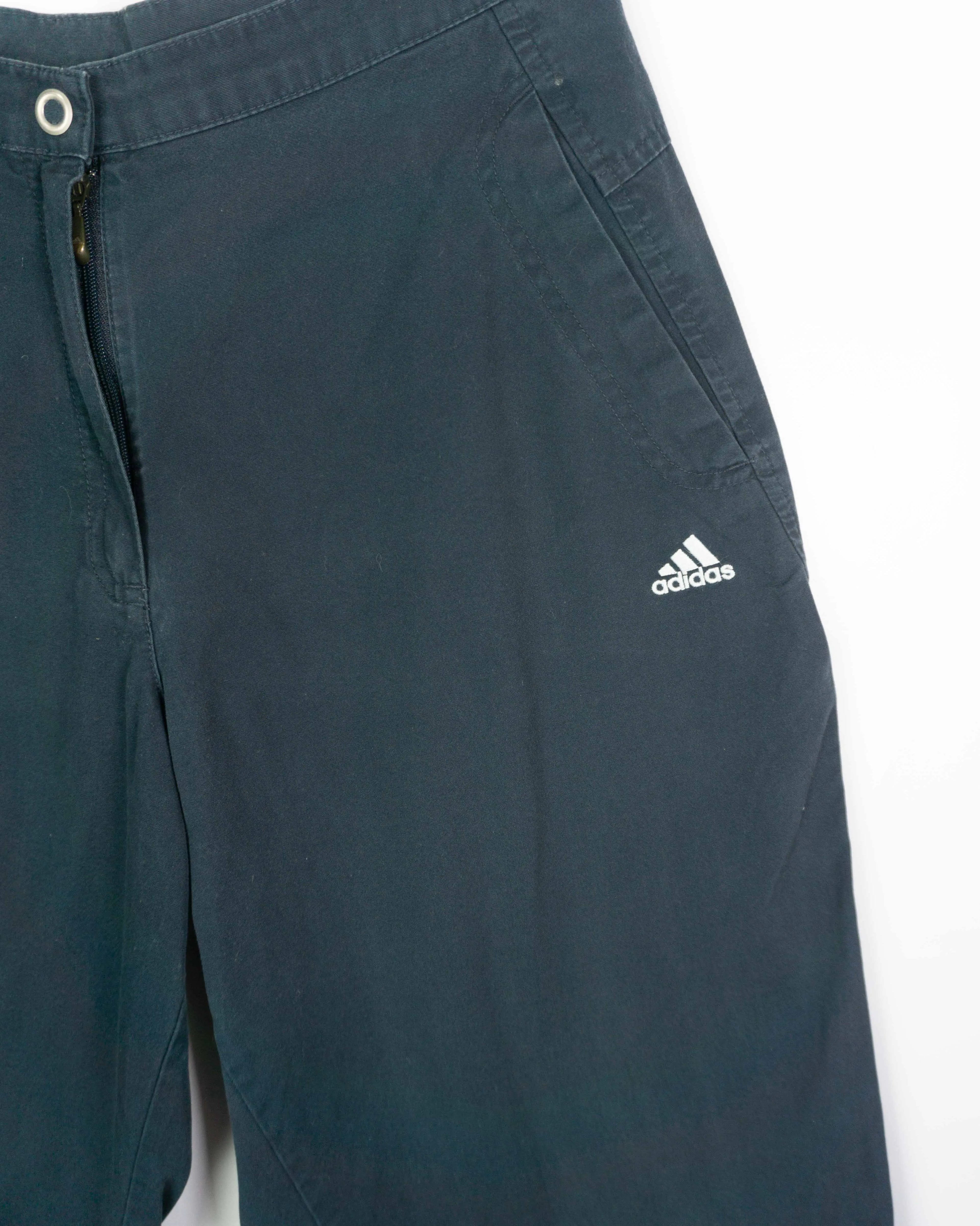 Pantalón Pirata Adidas Azul Marino Vintage 00s — Talla S
