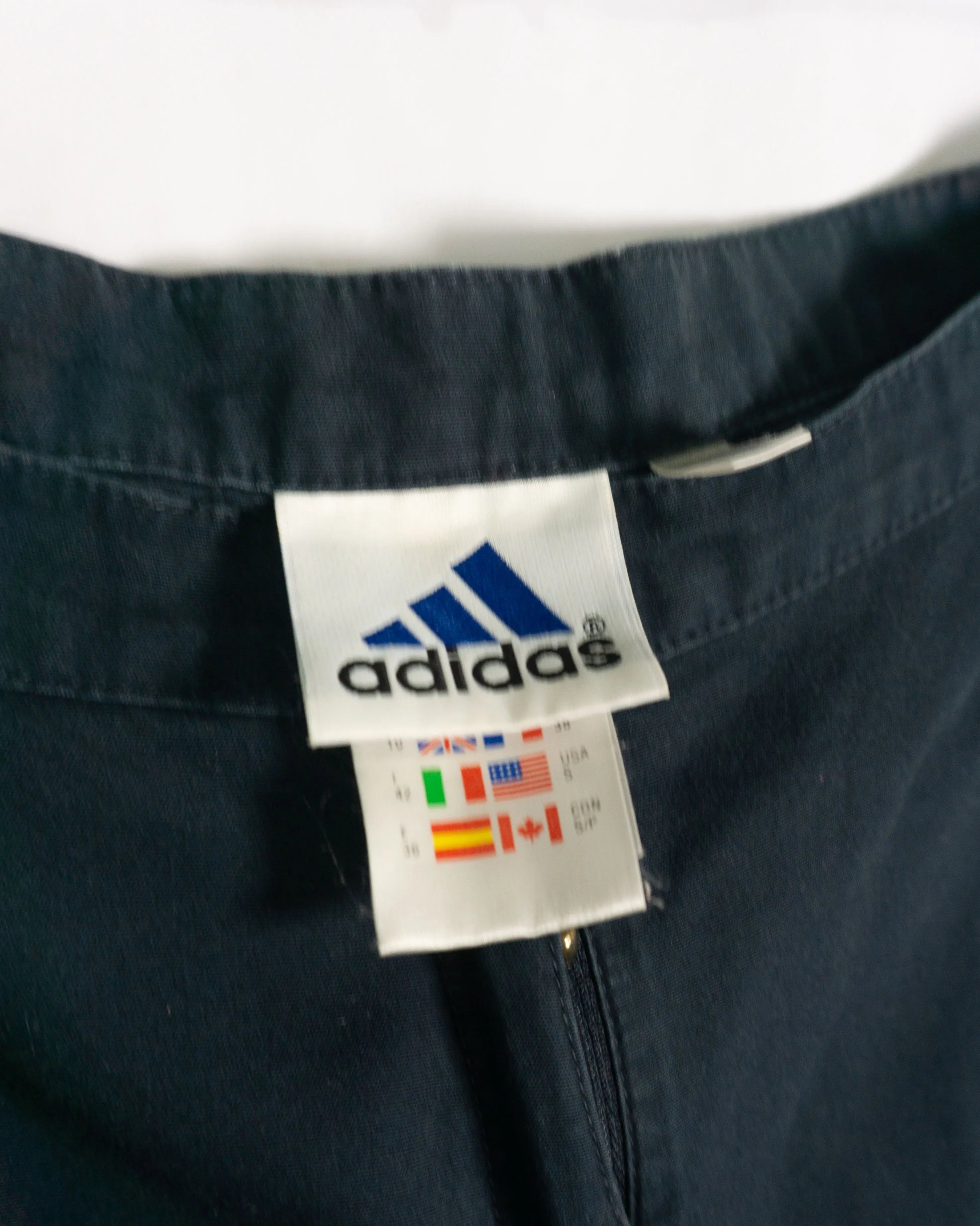 Pantalón Pirata Adidas Azul Marino Vintage 00s — Talla S