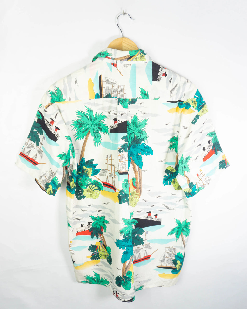 Camisa Silicon Valley Hawaiana Tropical Vintage 90s — 38