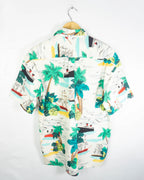 Camisa Silicon Valley Hawaiana Tropical Vintage 90s — 38