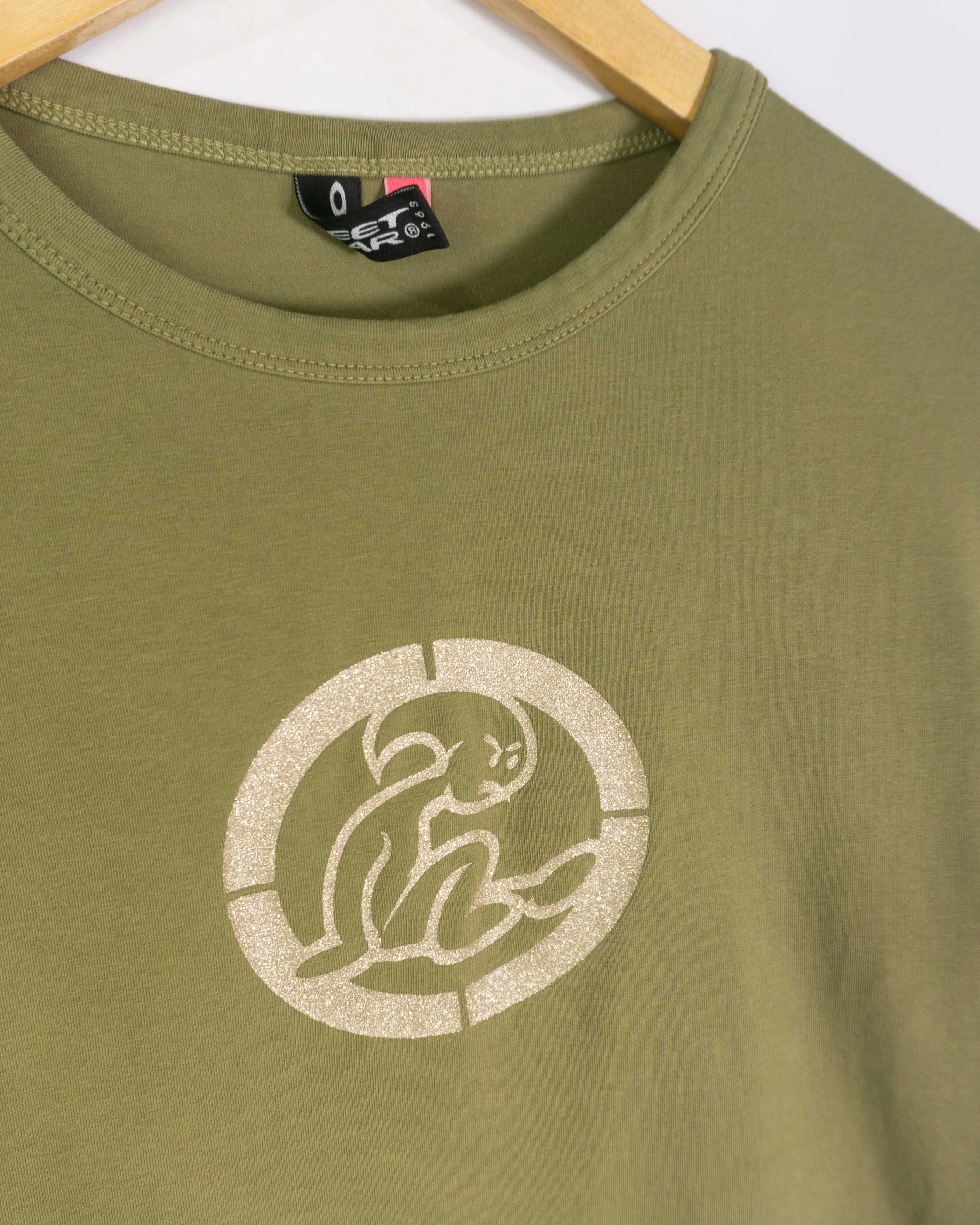 Camiseta Manga Larga El Niño Verde Vintage 00s Mujer — Talla L