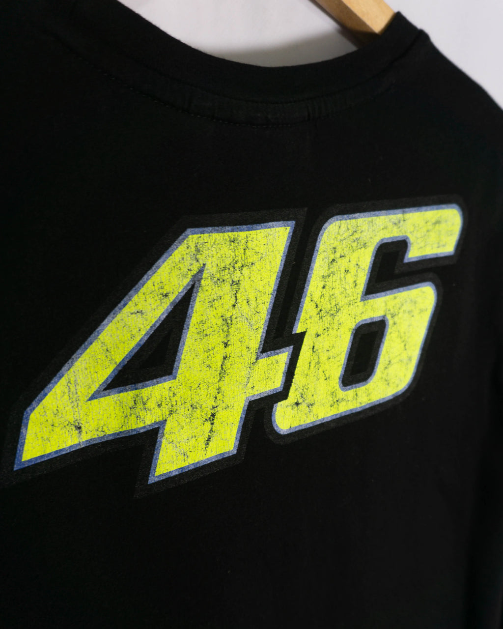 Camiseta VR46 Valentino Rossi WLF 46 Negra Vintage 00s — M