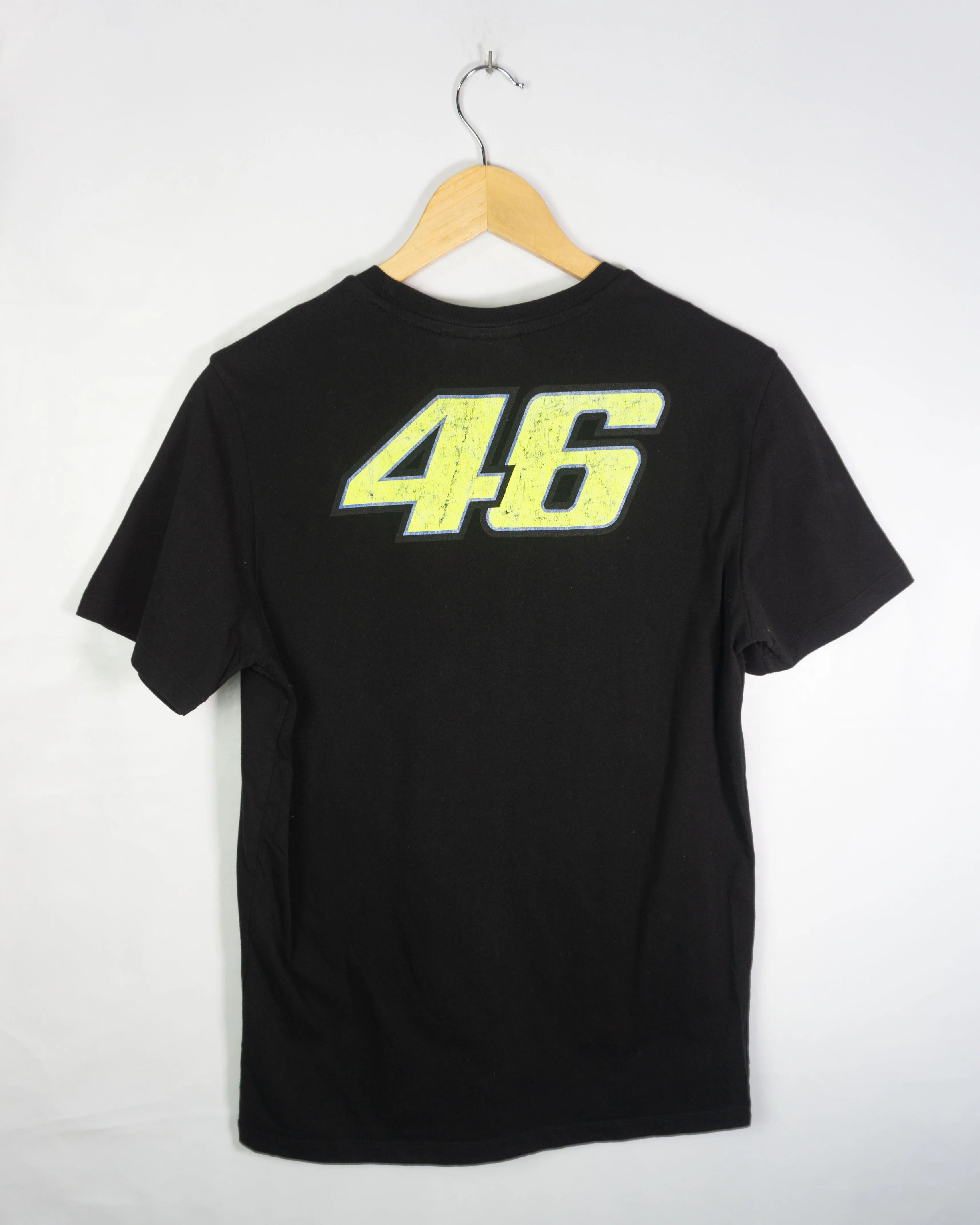 Camiseta VR46 Valentino Rossi WLF 46 Negra Vintage 00s — M