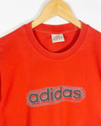 Camiseta Adidas Logo Roja Vintage 90s — Talla M