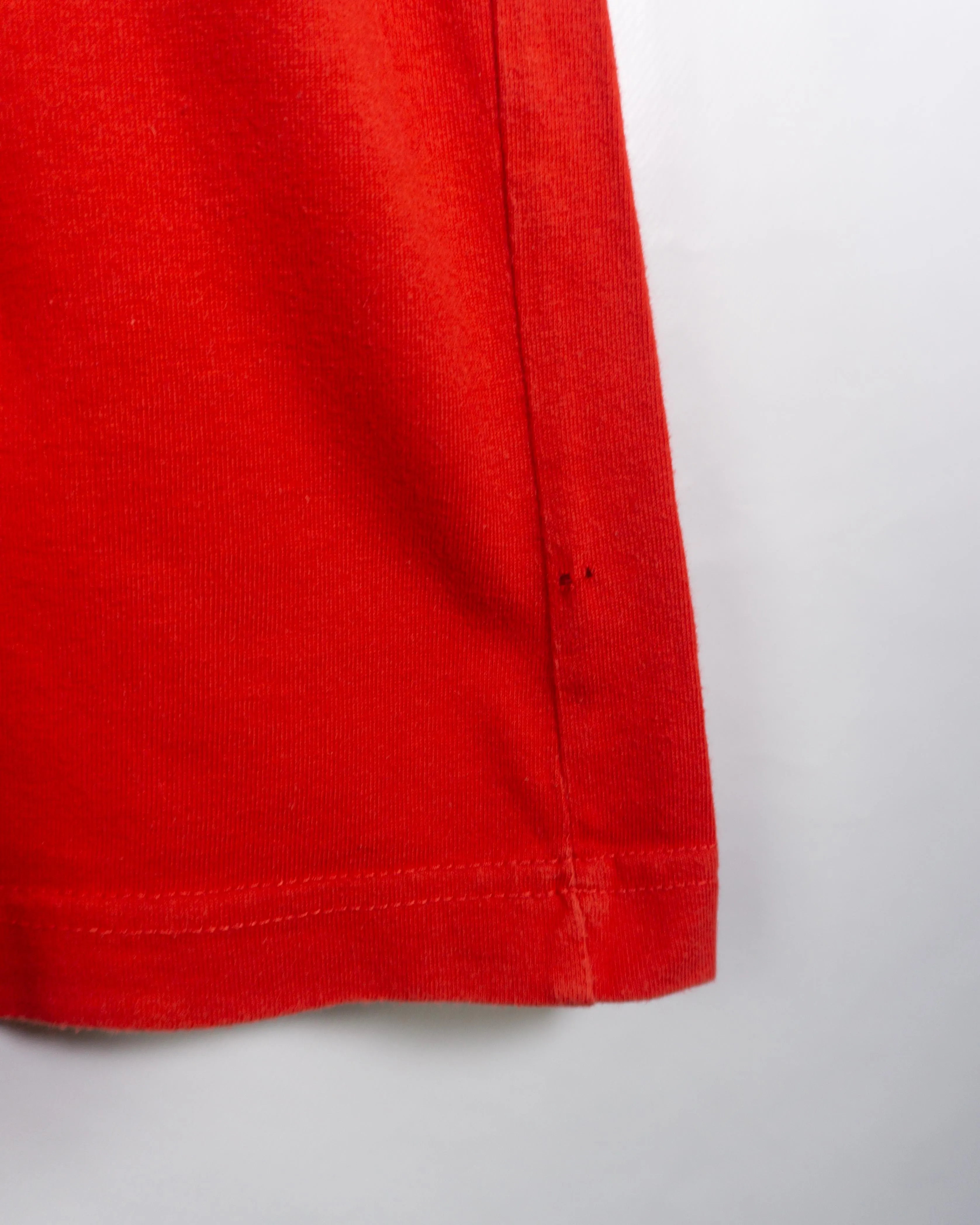 Camiseta Adidas Logo Roja Vintage 90s — Talla M